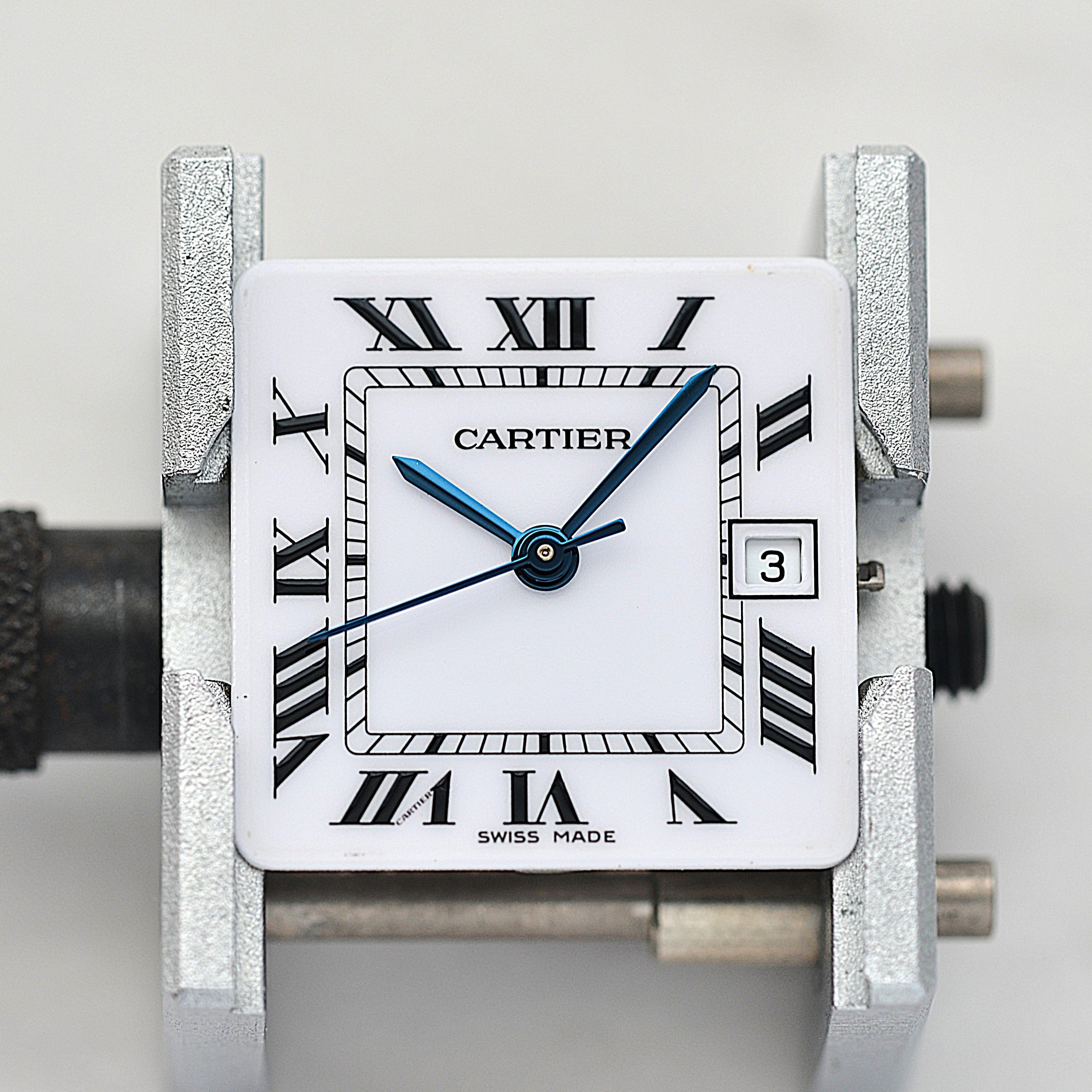 【Cartier】カルティエ サントスガルベ LM 18KYG×SS SWISS MADE 表記 修理明細書付き