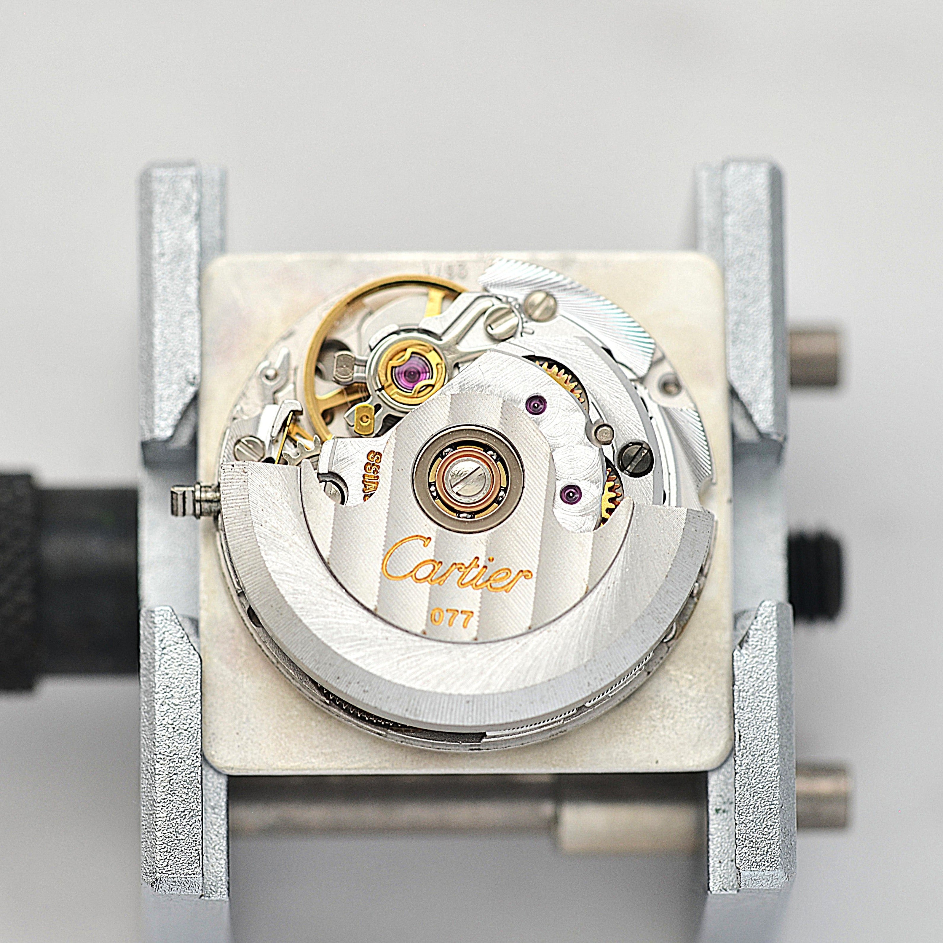 【Cartier】カルティエ サントスガルベ LM 18KYG×SS SWISS MADE 表記 修理明細書付き