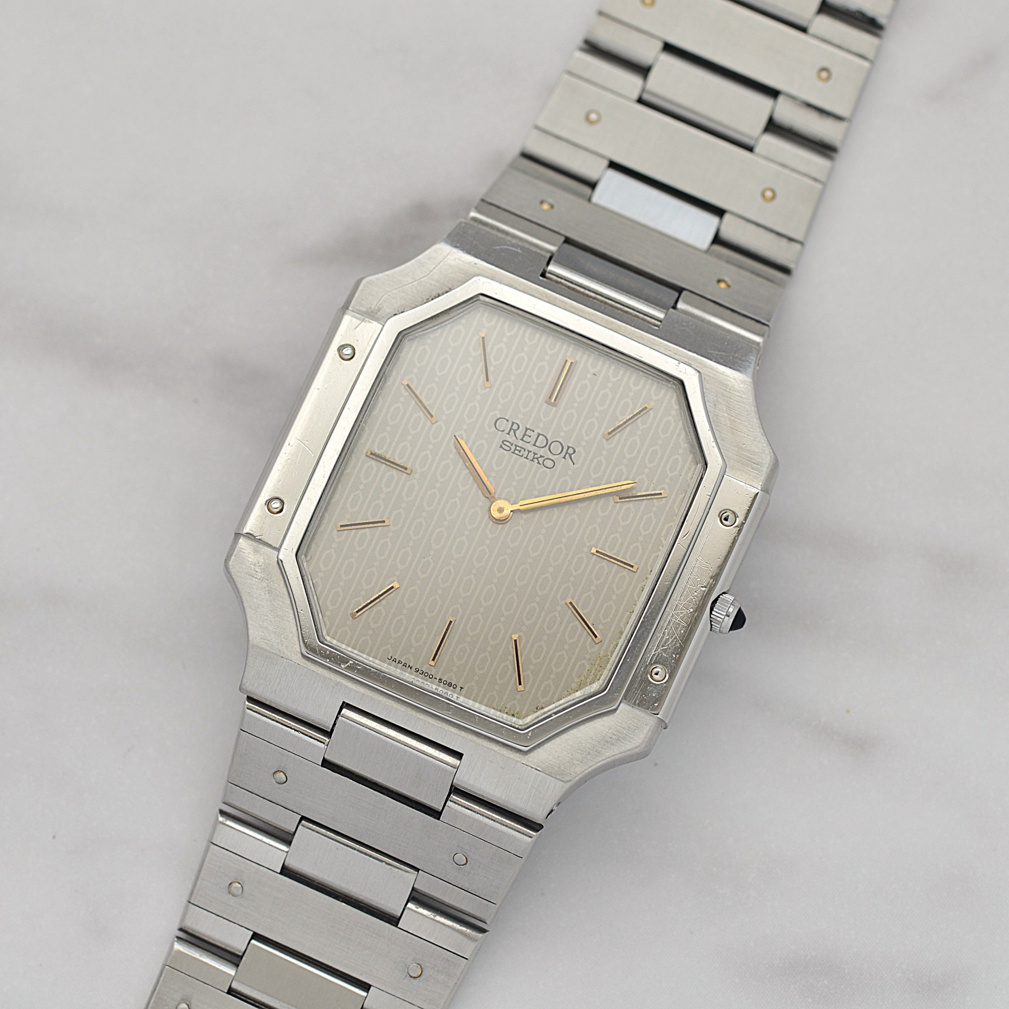 [SEIKO] Seiko Credor Stainless Steel Monogram 9300-5050