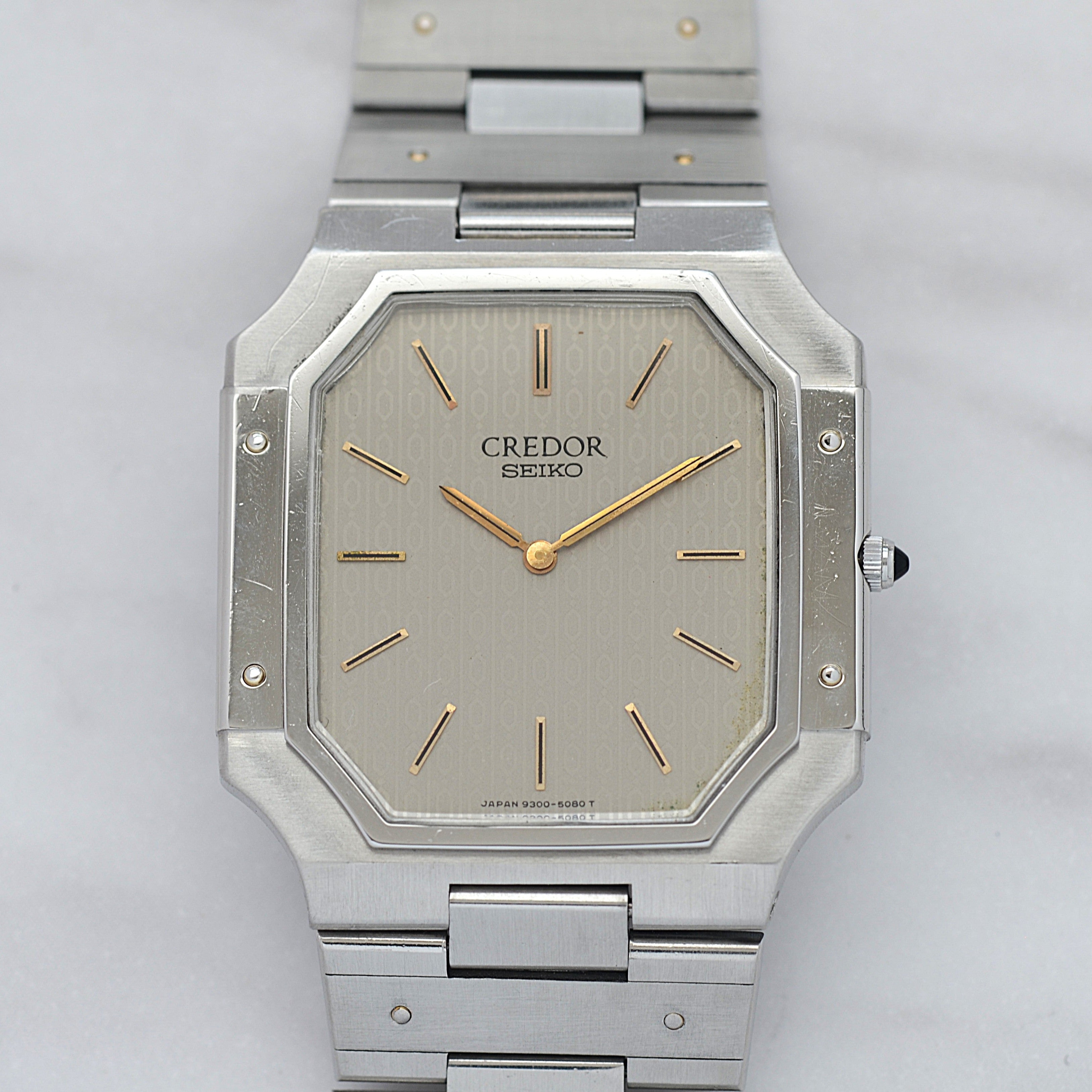 [SEIKO] Seiko Credor Stainless Steel Monogram 9300-5050