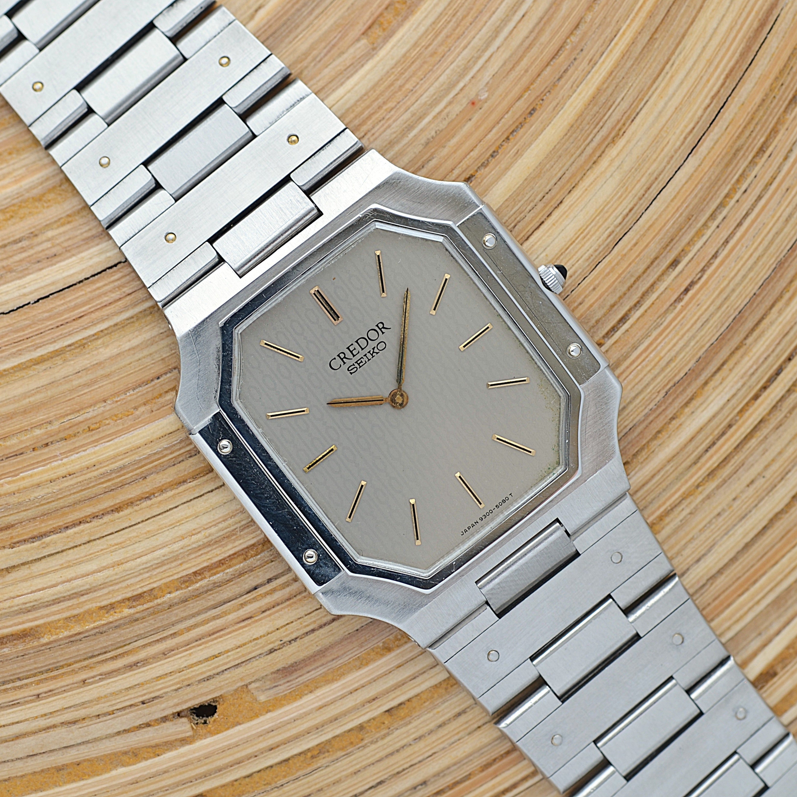 [SEIKO] Seiko Credor Stainless Steel Monogram 9300-5050