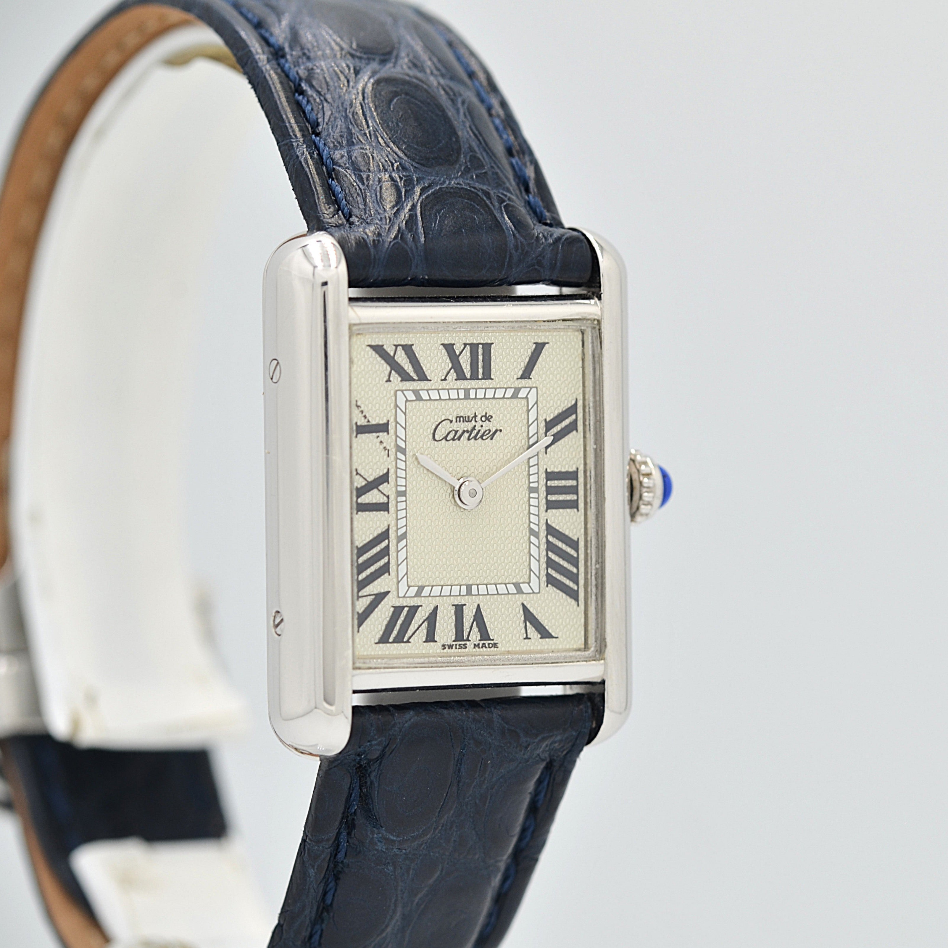 【Cartier】カルティエ マストタンクSM 後期型 2000年クリスマス限定 純正Dバックル付き