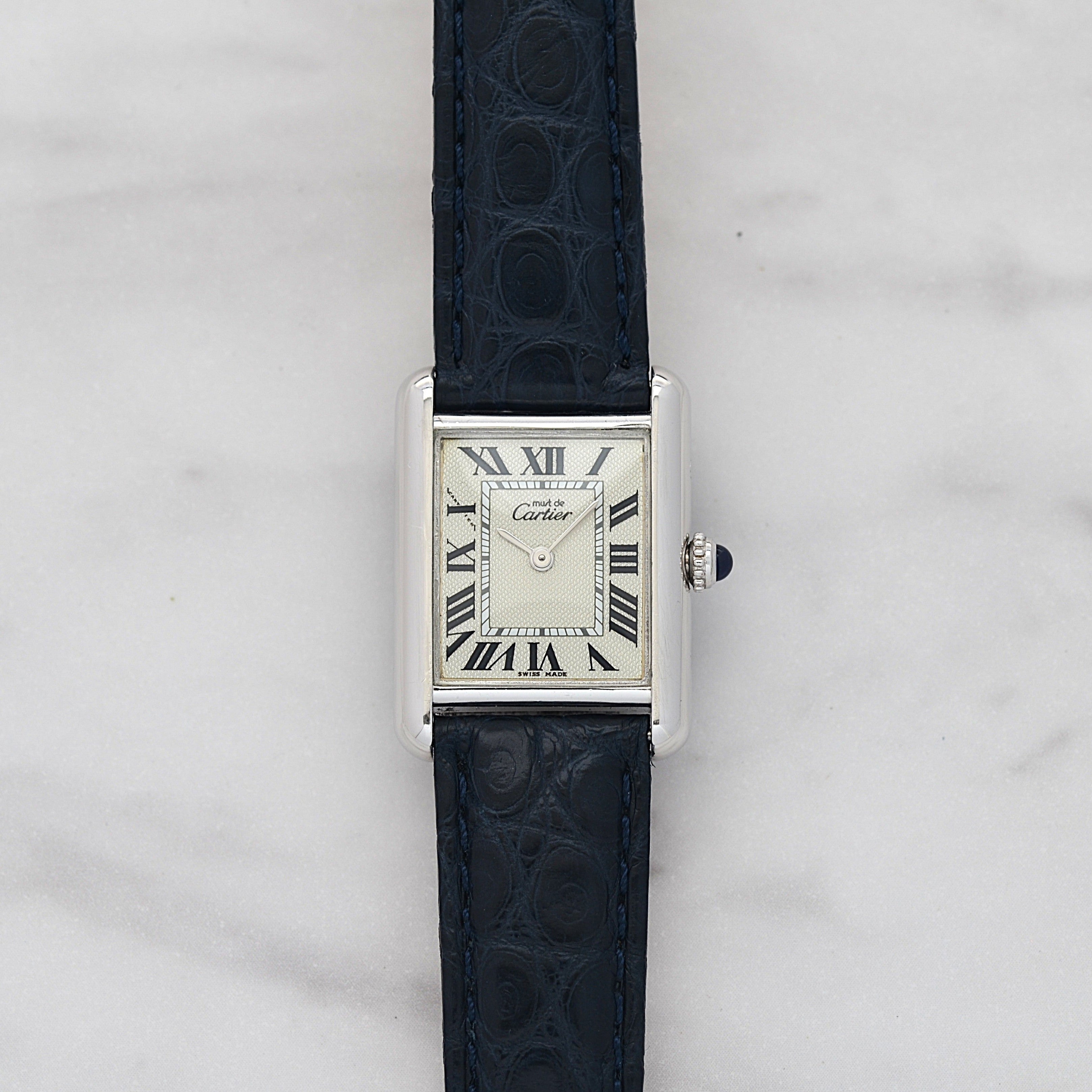 【Cartier】カルティエ マストタンクSM 後期型 2000年クリスマス限定 純正Dバックル付き