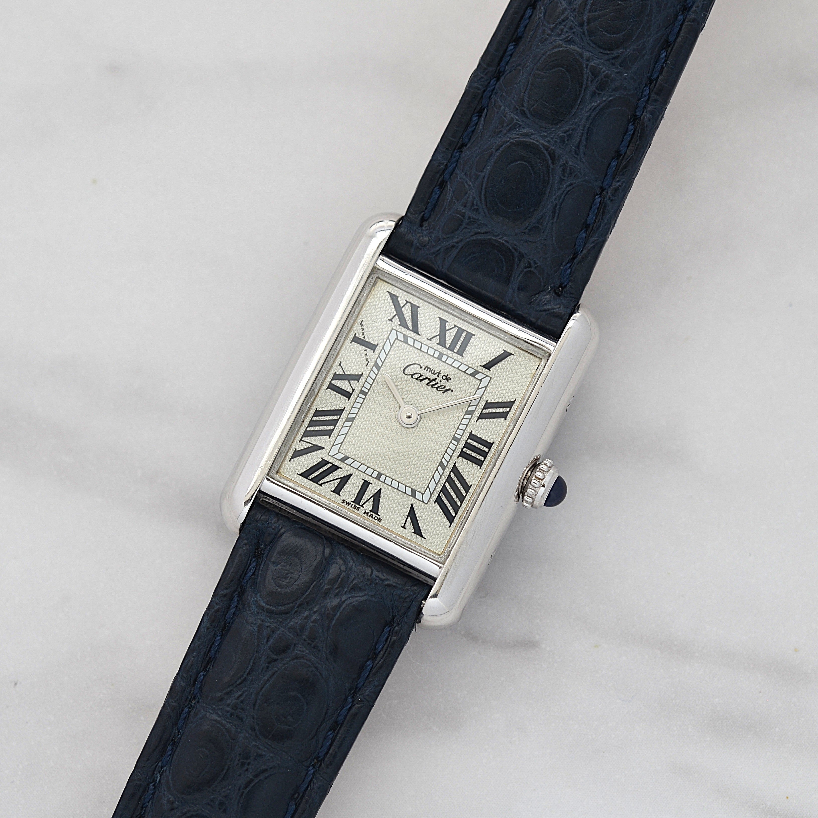 【Cartier】カルティエ マストタンクSM 後期型 2000年クリスマス限定 純正Dバックル付き