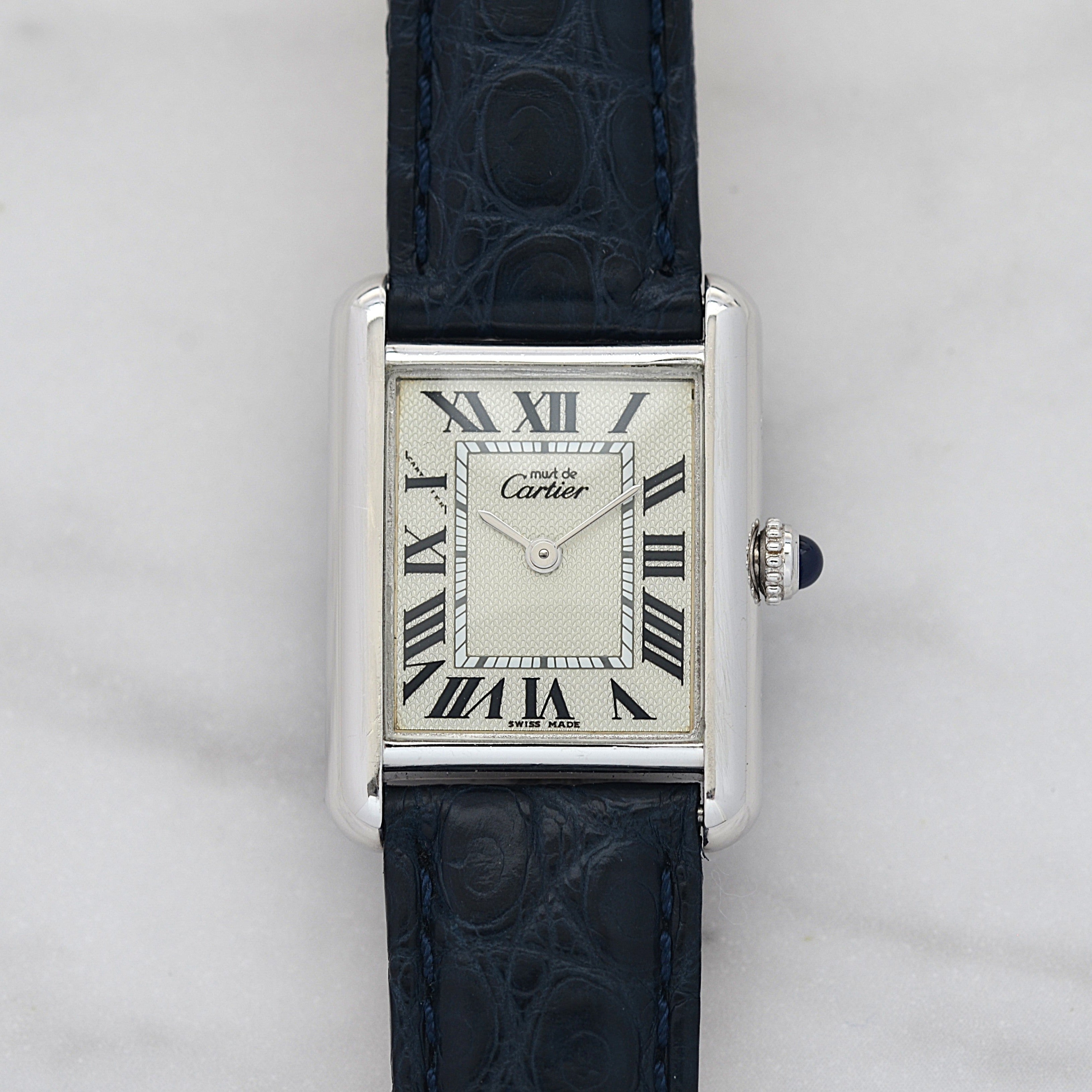 【Cartier】カルティエ マストタンクSM 後期型 2000年クリスマス限定 純正Dバックル付き