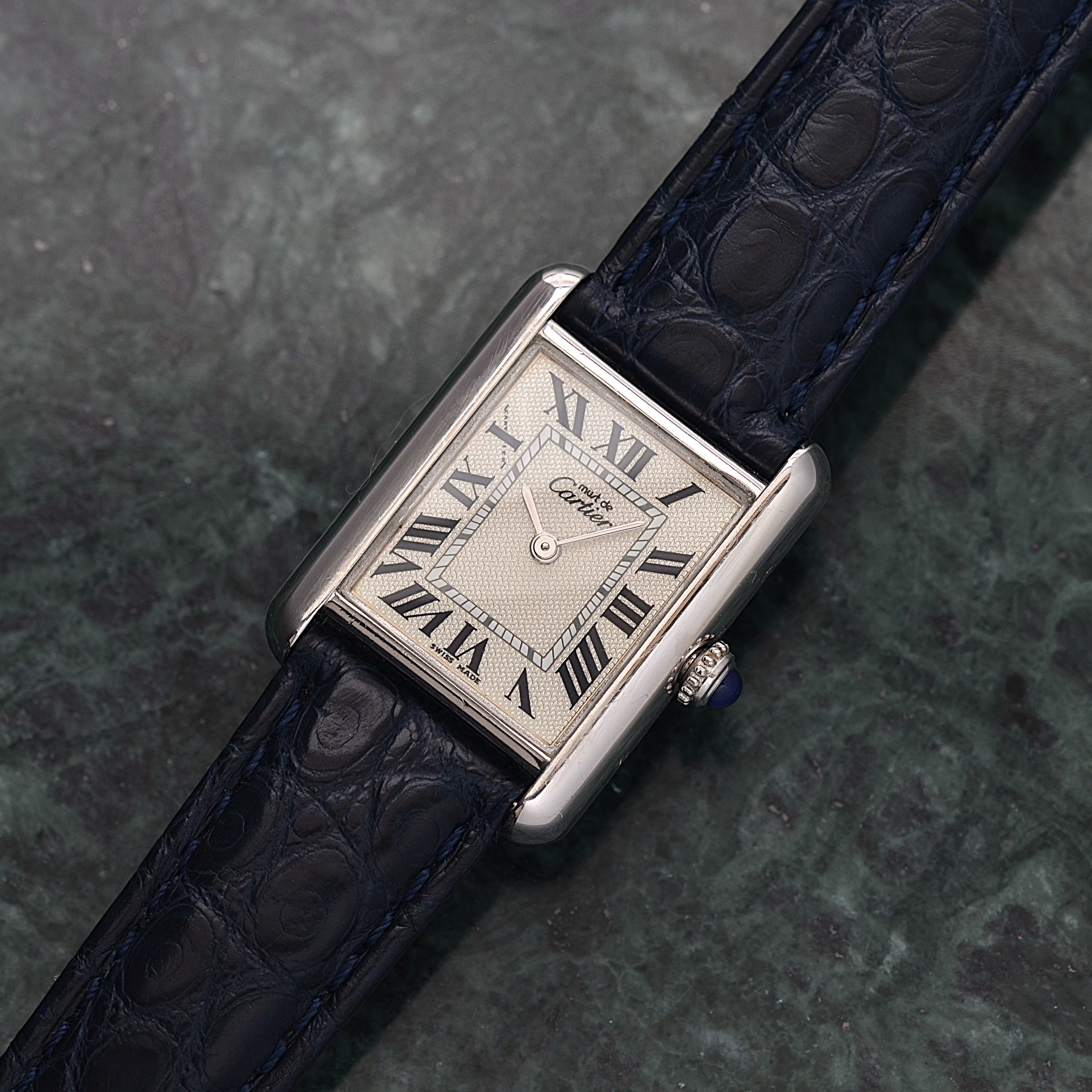 【Cartier】カルティエ マストタンクSM 後期型 2000年クリスマス限定 純正Dバックル付き