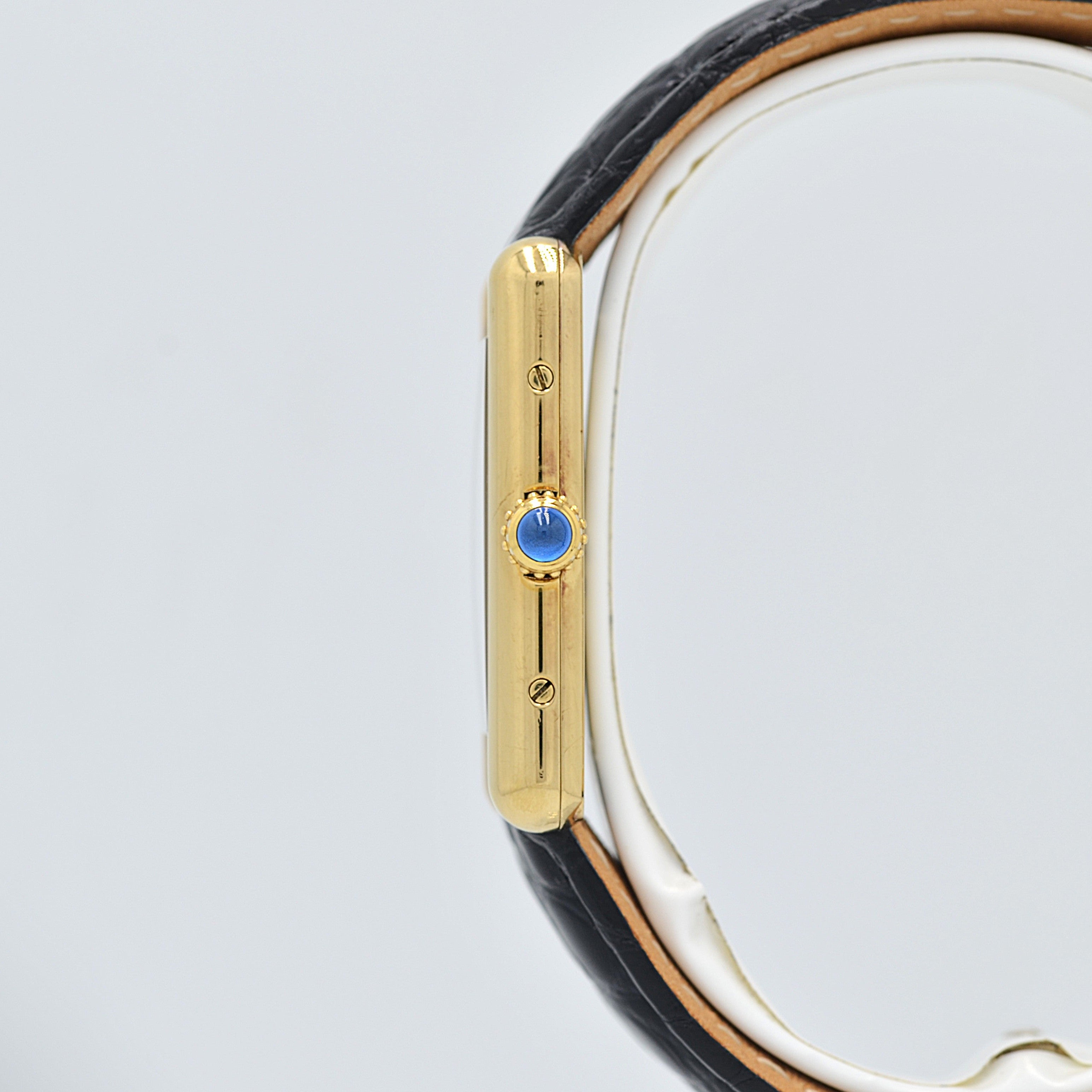 【Cartier】カルティエ マストタンクLM オパラン 純正Dバックル付き