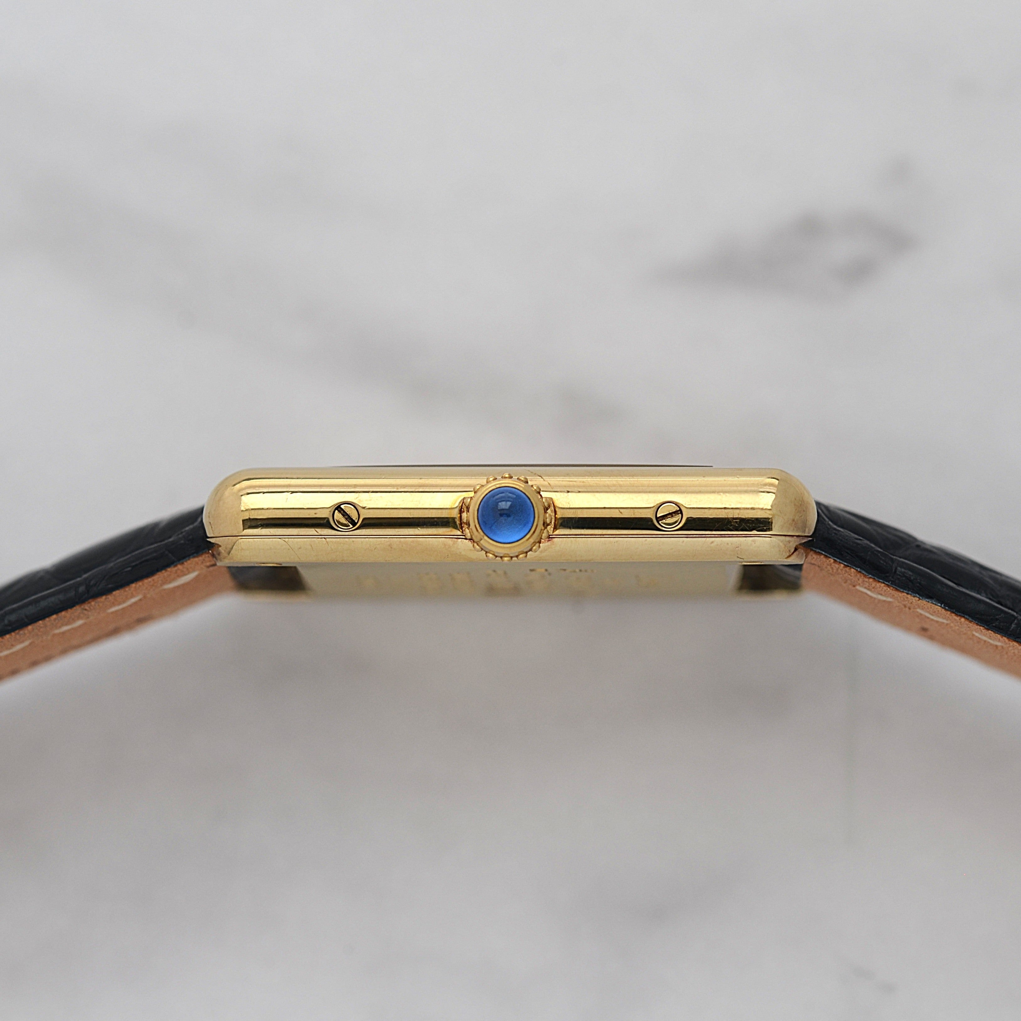 【Cartier】カルティエ マストタンクLM オパラン 純正Dバックル付き