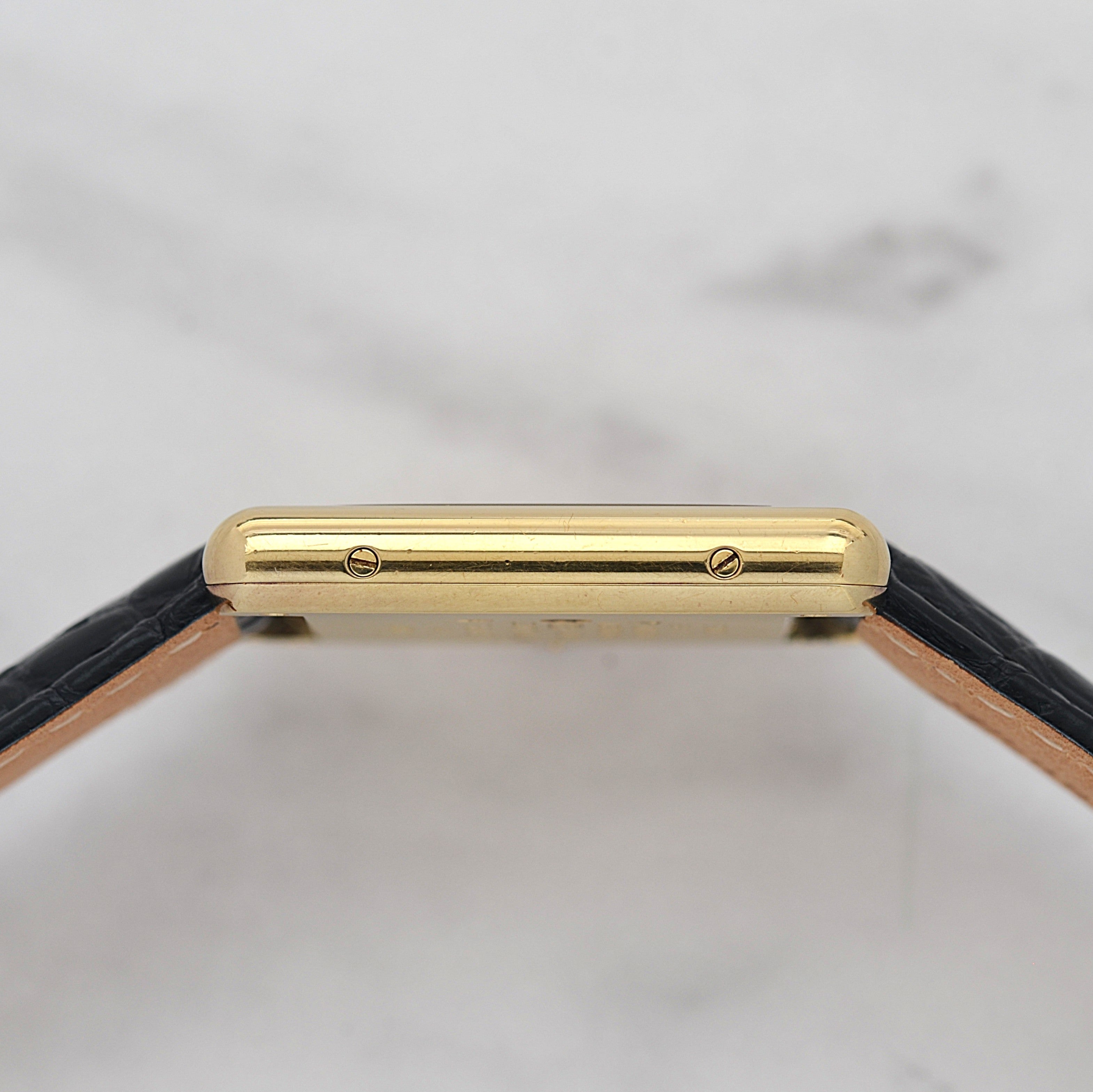 【Cartier】カルティエ マストタンクLM オパラン 純正Dバックル付き