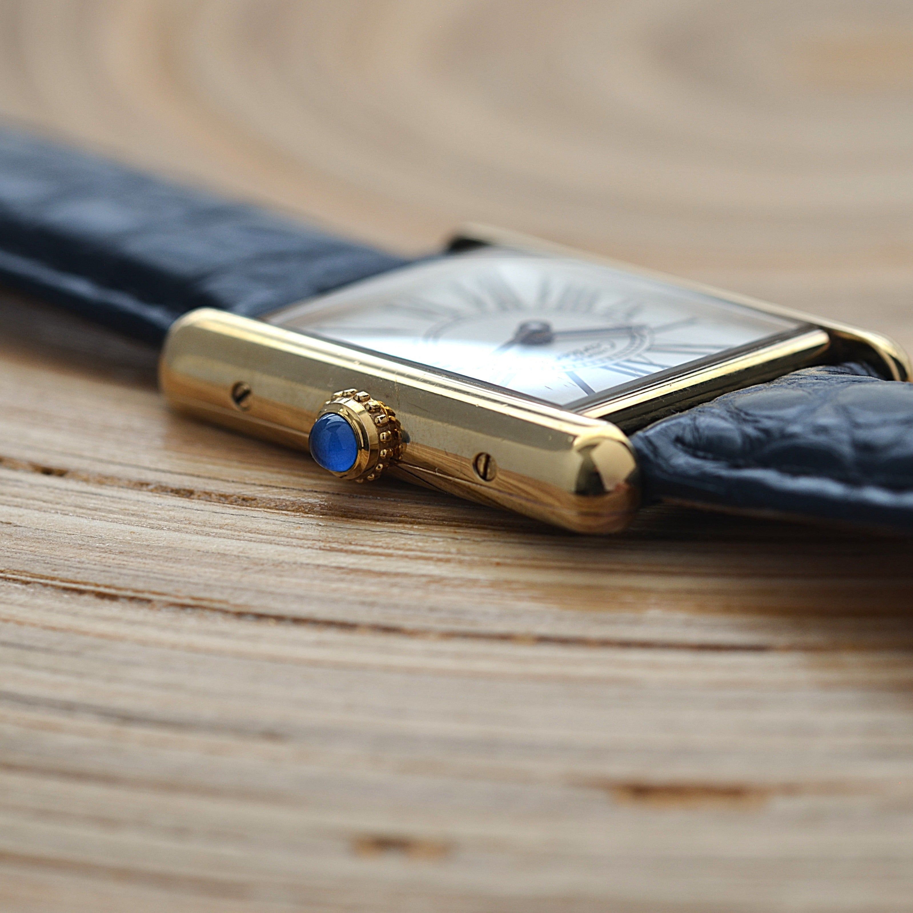 【Cartier】カルティエ マストタンクLM オパラン 純正Dバックル付き