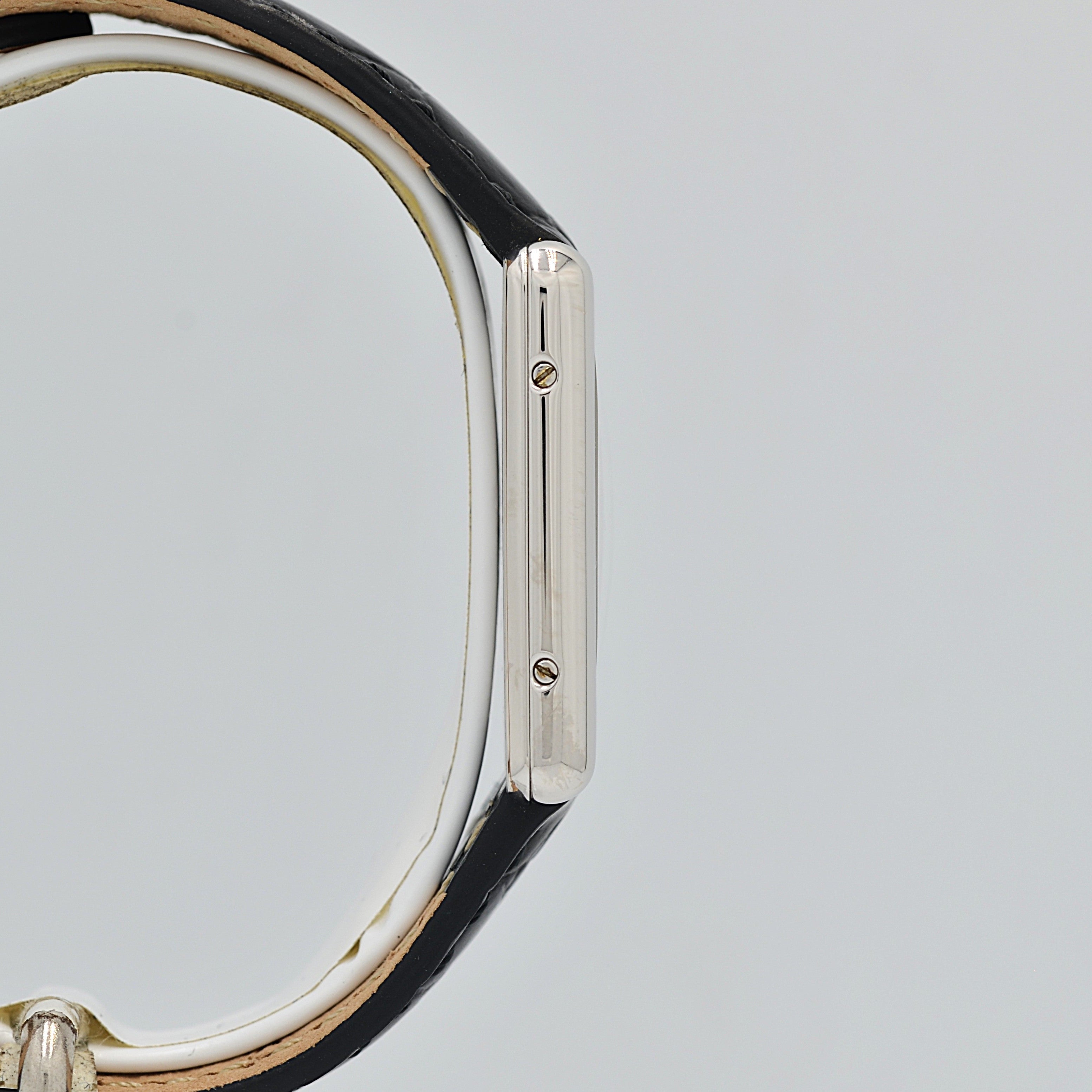 【Cartier】カルティエ マストタンクLM シルバーQZ 純正尾錠付き