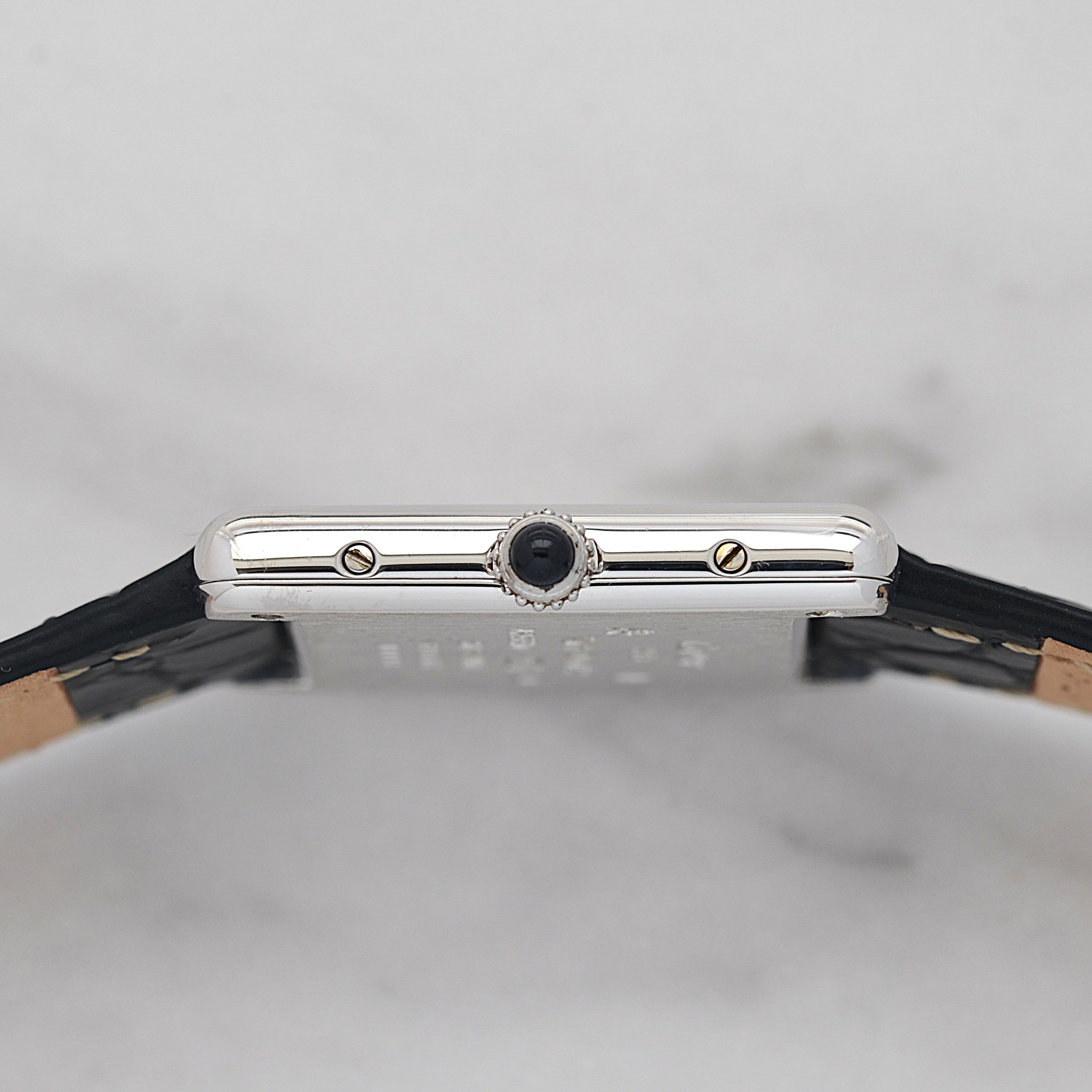 【Cartier】カルティエ マストタンクLM シルバーQZ 純正尾錠付き