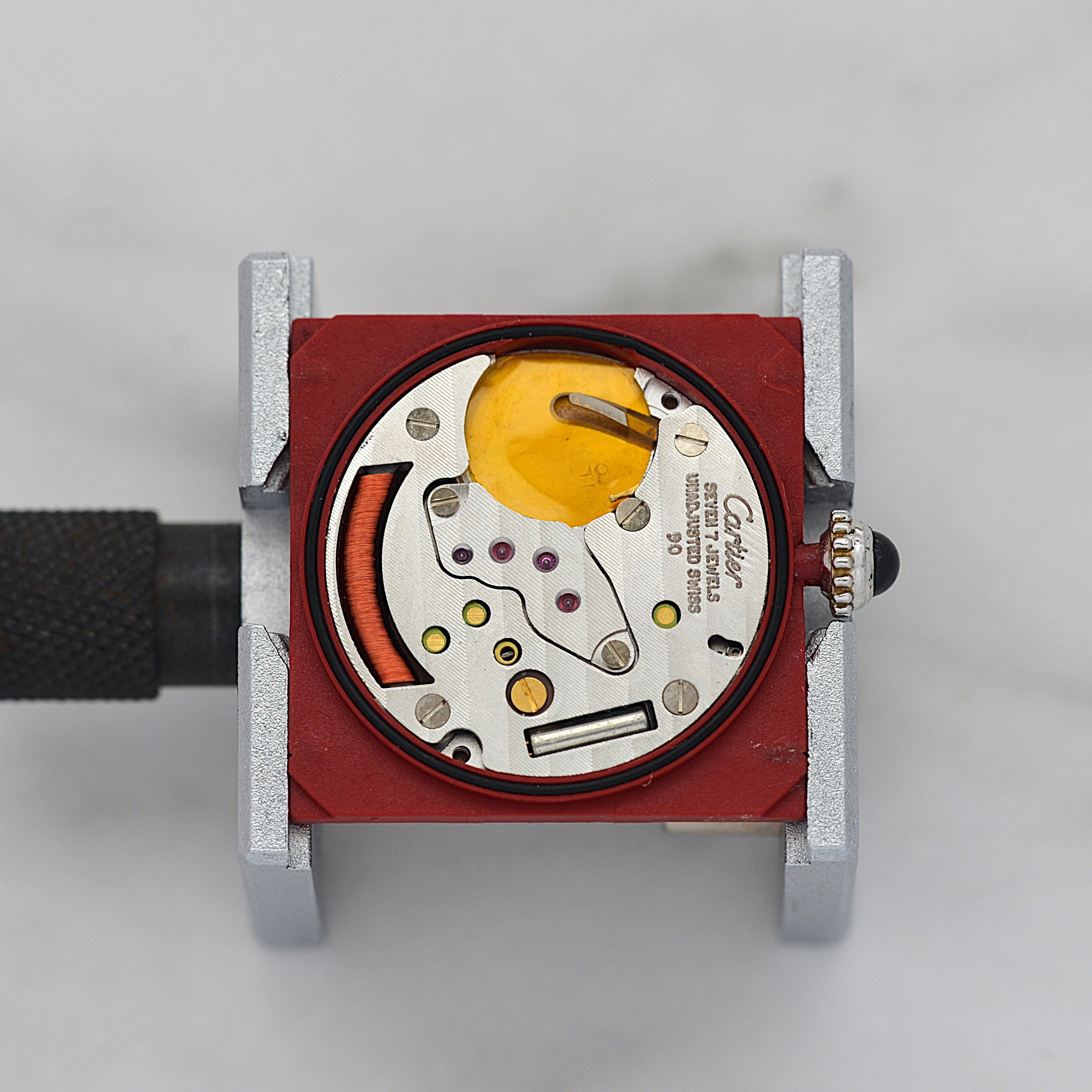 【Cartier】カルティエ マストタンクLM シルバーQZ 純正尾錠付き