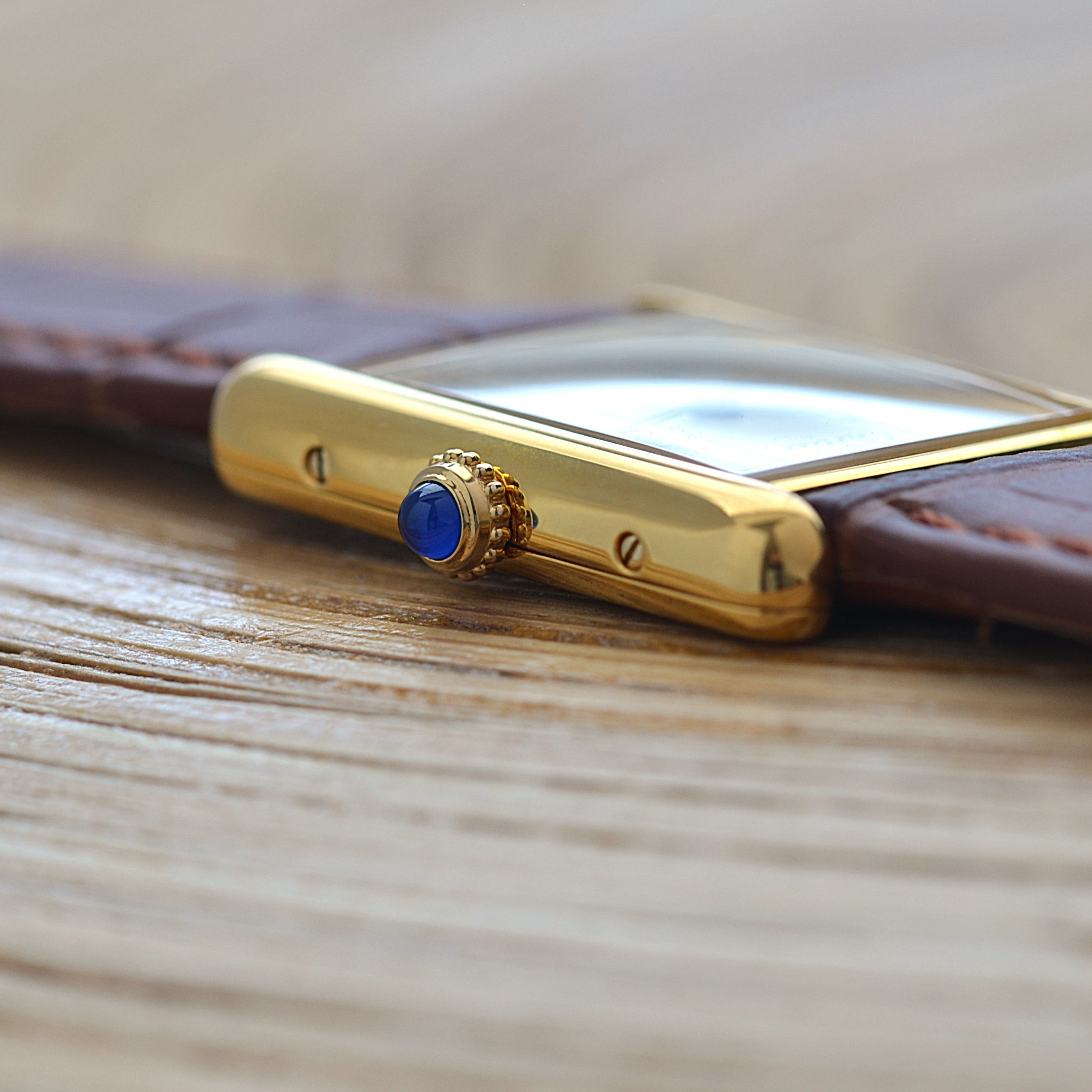 【Cartier】カルティエ マストタンクLM 縦ローマ 純正尾錠付き