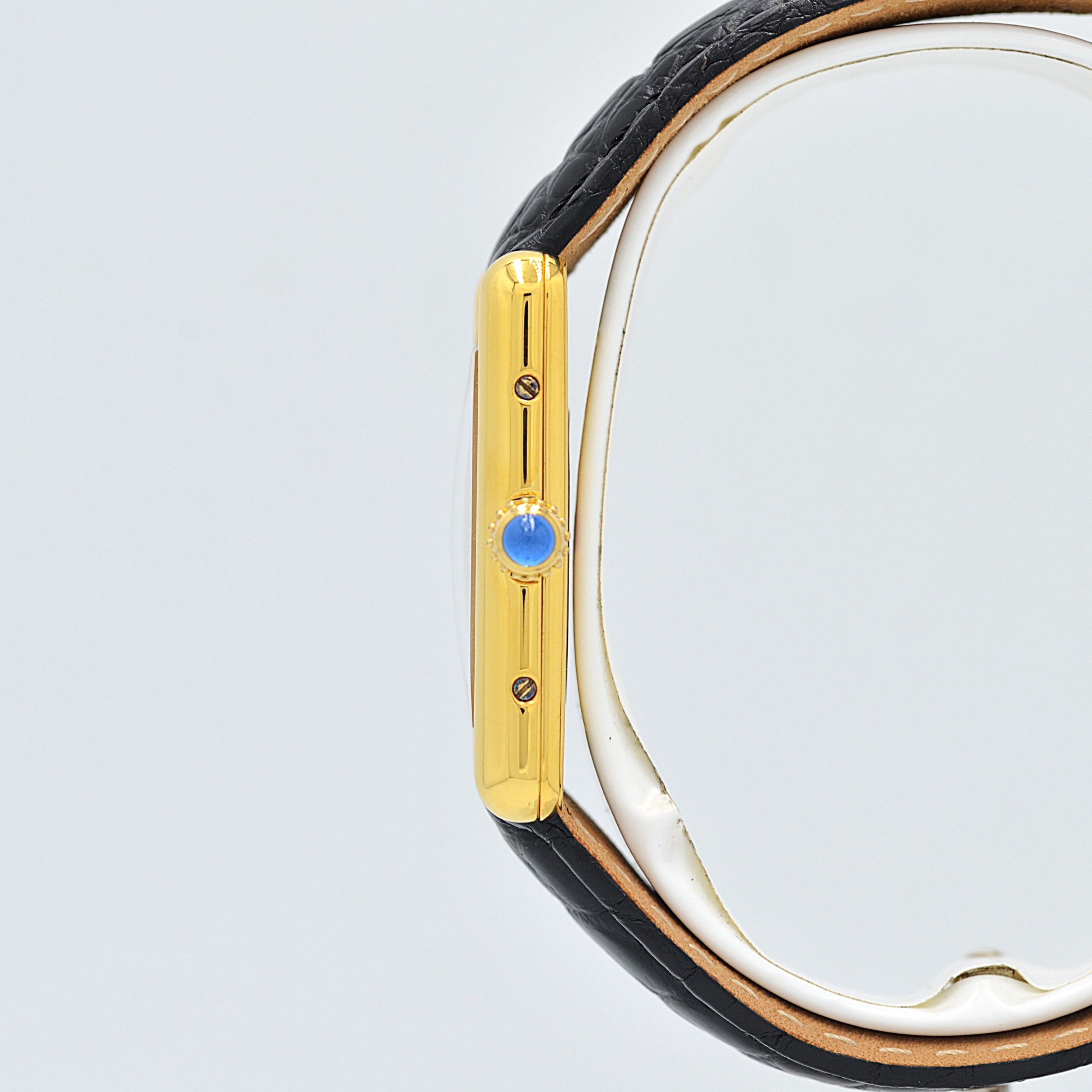 【Cartier】カルティエ マストタンクLM シャンパンローマQZ カルティエコンプリートサービス済み