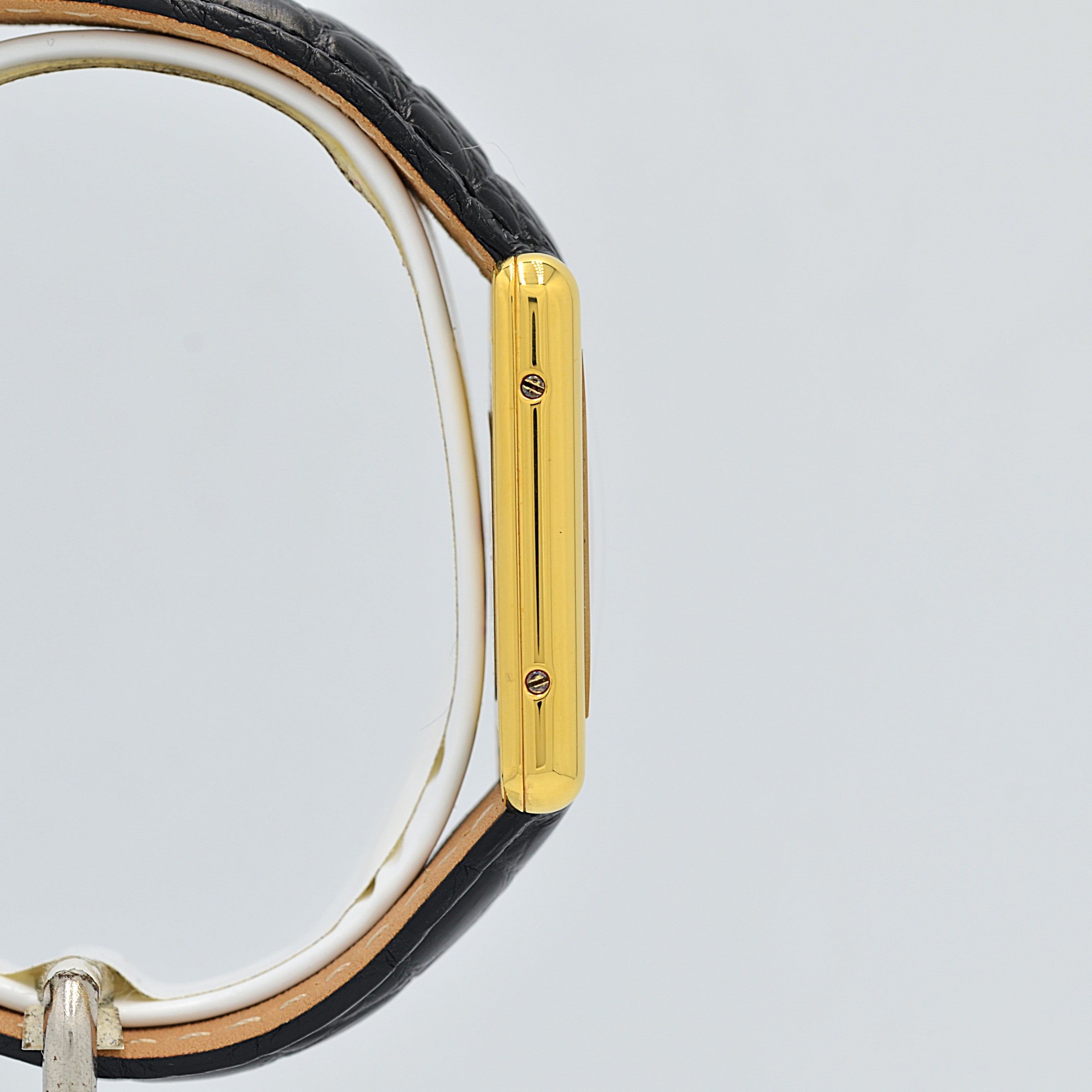 【Cartier】カルティエ マストタンクLM シャンパンローマQZ カルティエコンプリートサービス済み