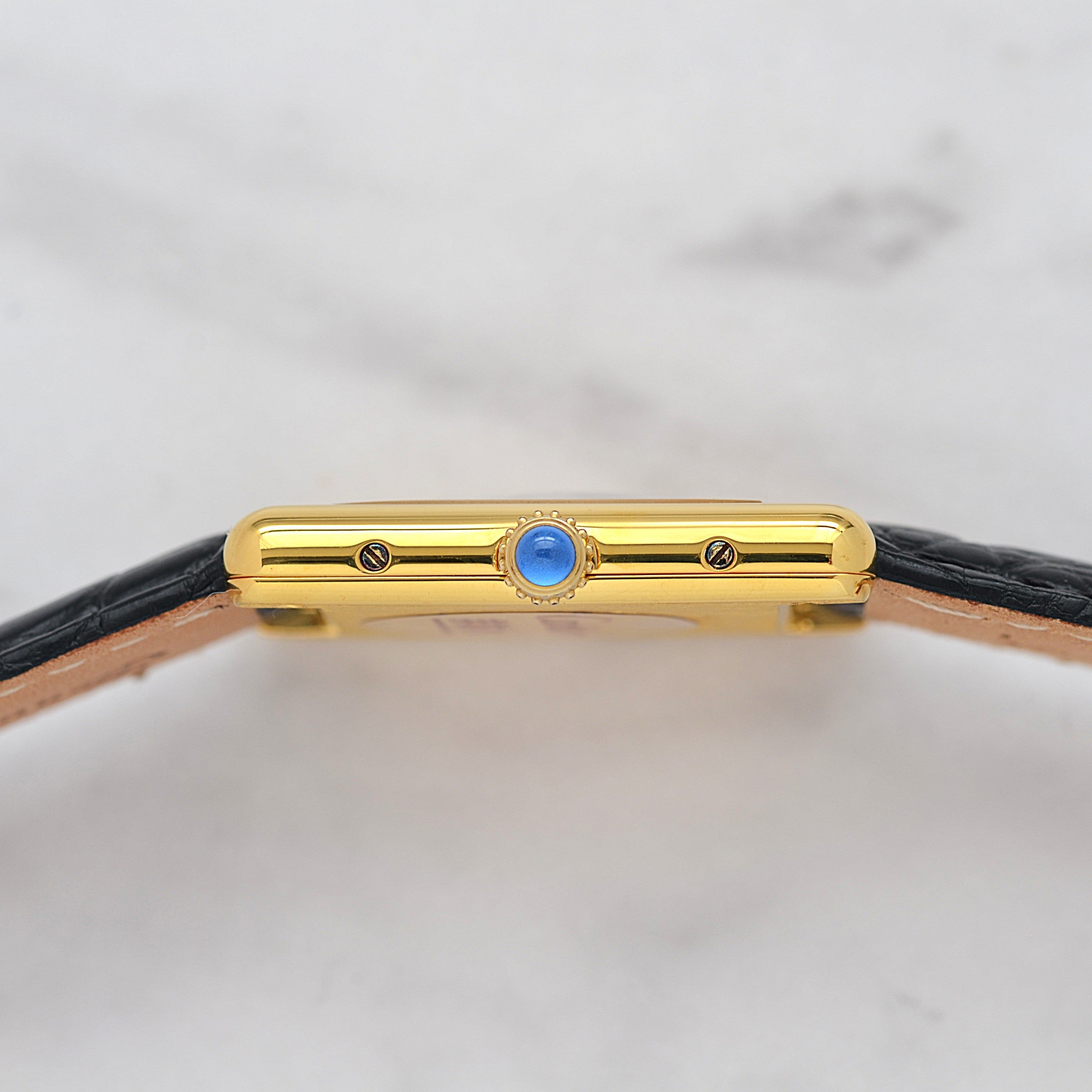 【Cartier】カルティエ マストタンクLM シャンパンローマQZ カルティエコンプリートサービス済み