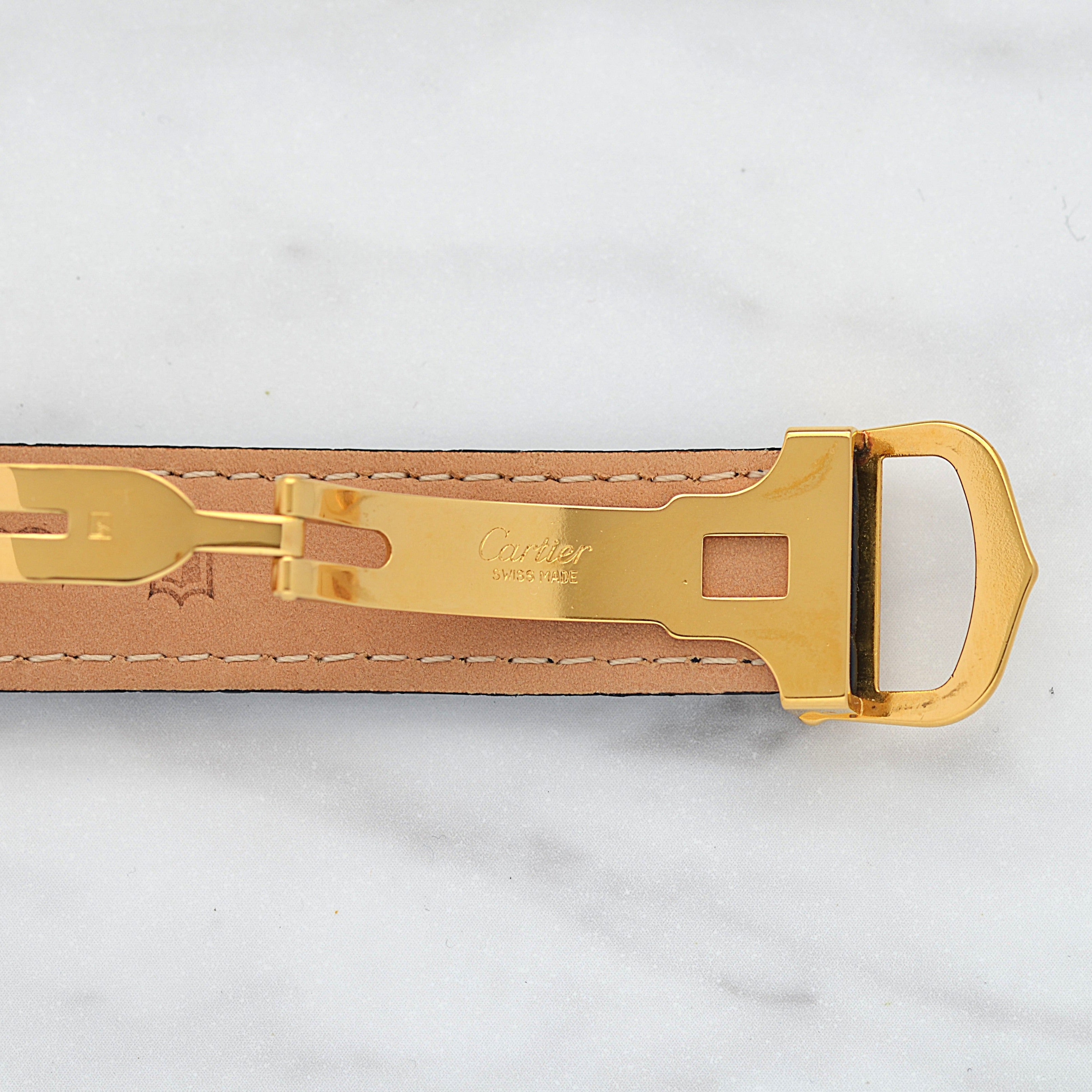 【Cartier】カルティエ マストタンクLM シャンパンローマQZ カルティエコンプリートサービス済み