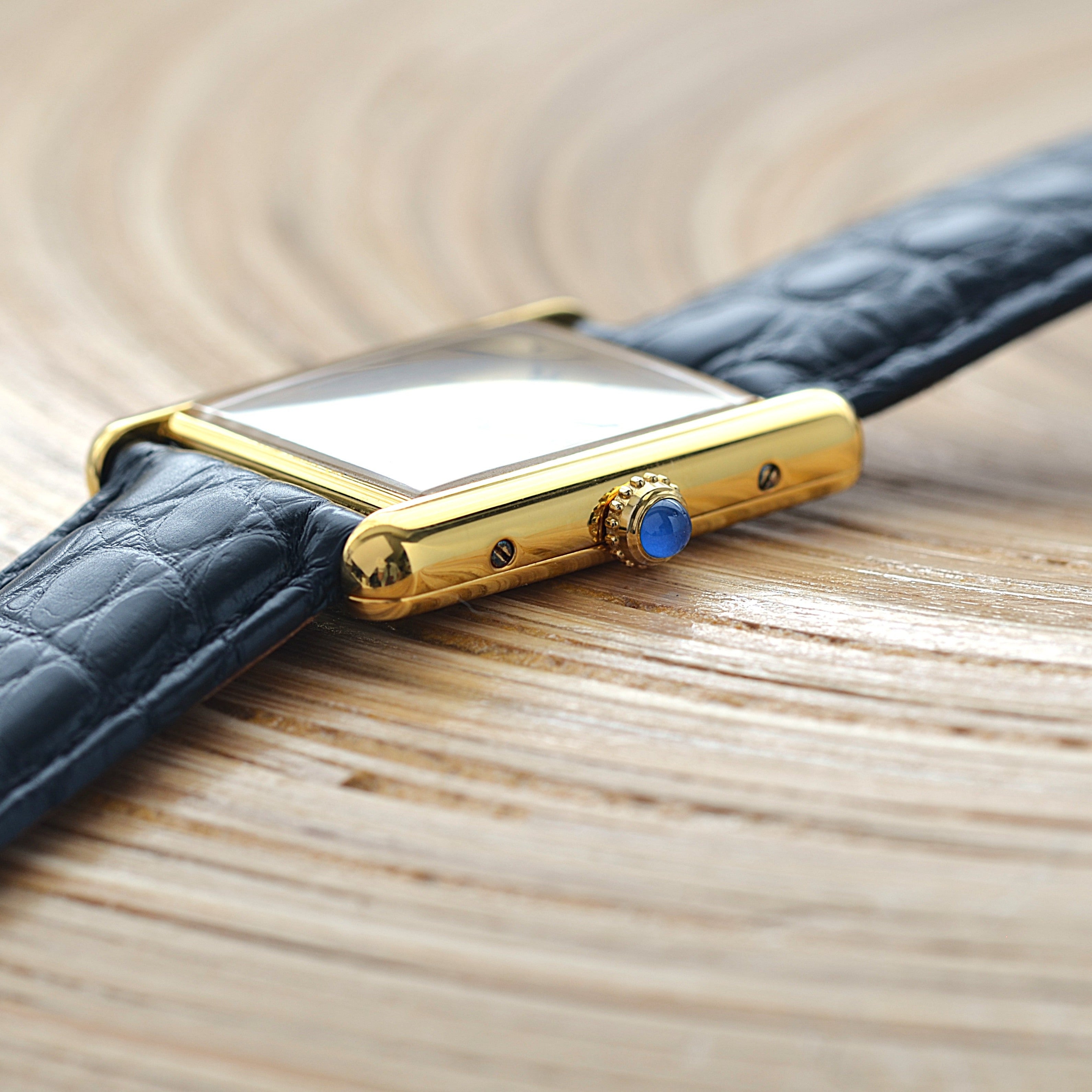 【Cartier】カルティエ マストタンクLM シャンパンローマQZ カルティエコンプリートサービス済み