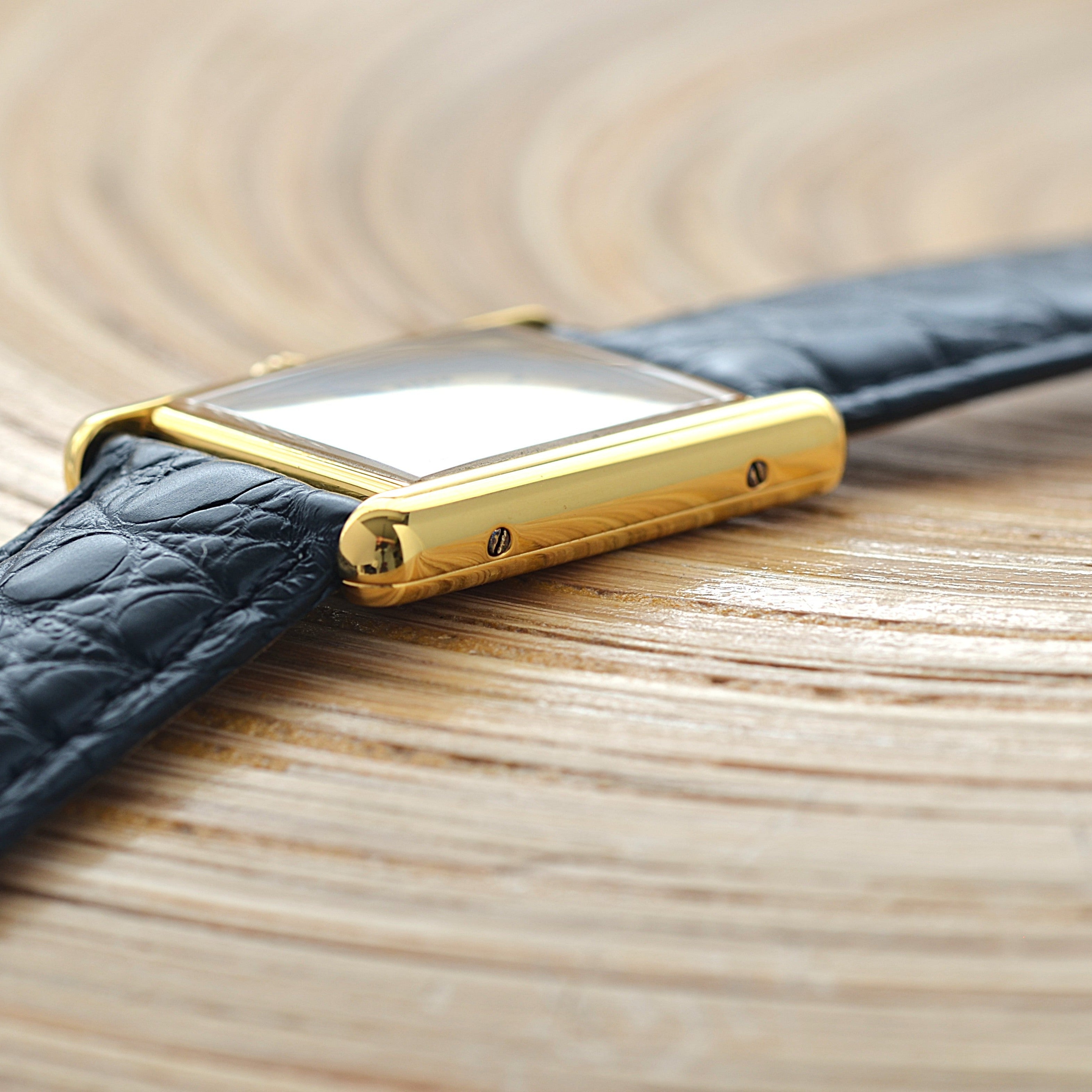 【Cartier】カルティエ マストタンクLM シャンパンローマQZ カルティエコンプリートサービス済み