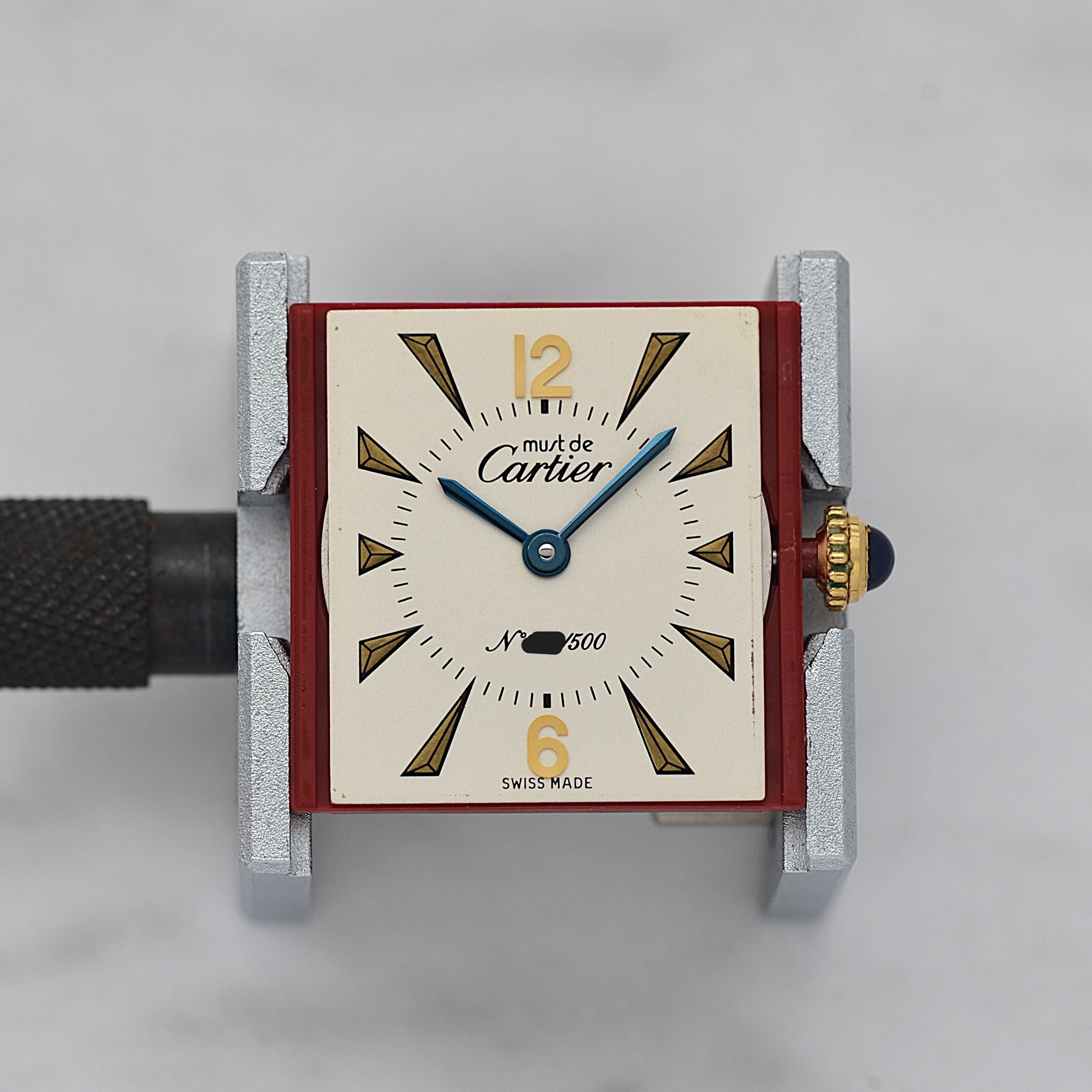 【Cartier】カルティエ マストタンクLM 500本限定 純正Dバックル付き