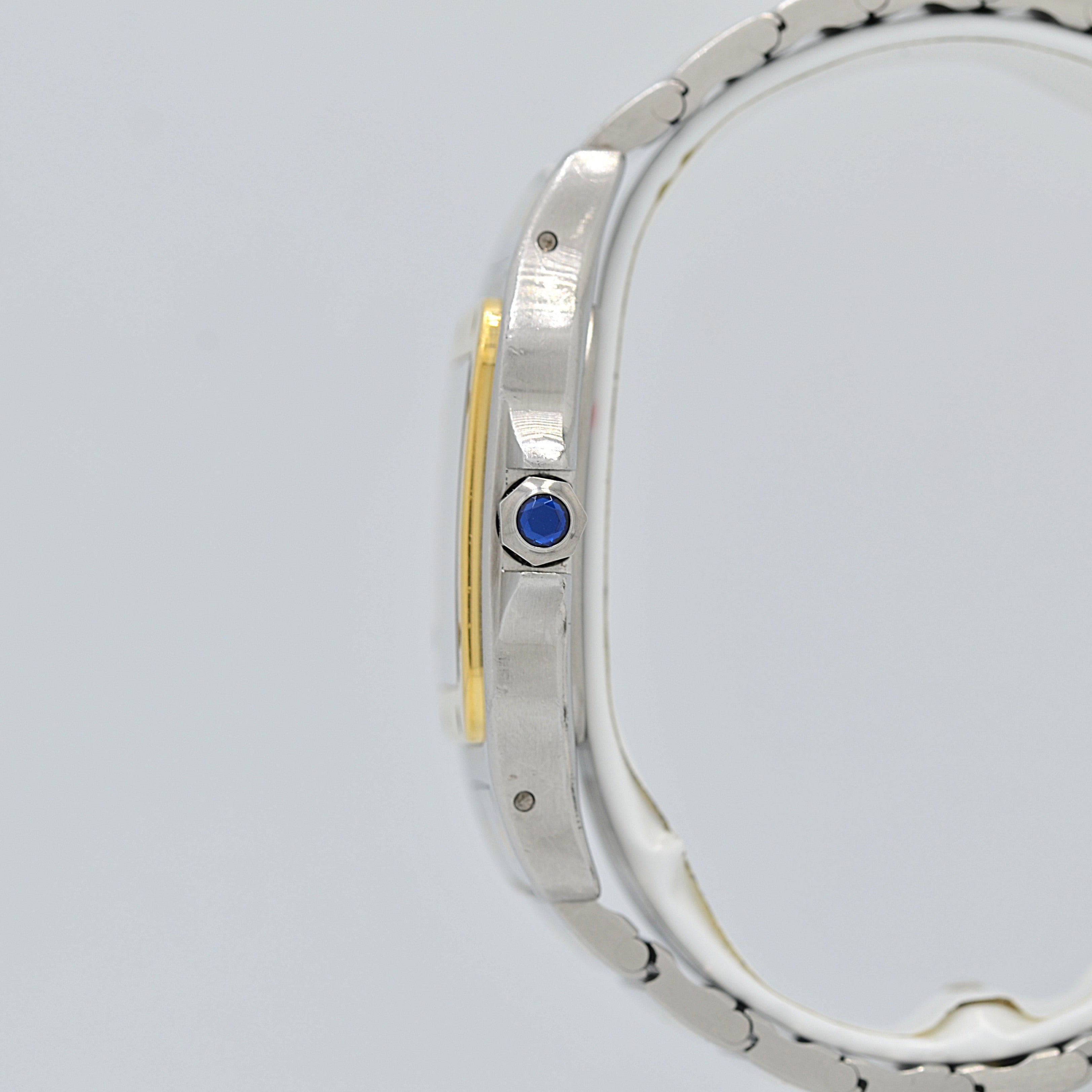 【Cartier】カルティエ サントスガルベ LMクォーツ 18KYG×SS カルティエコンプリートサービス済み