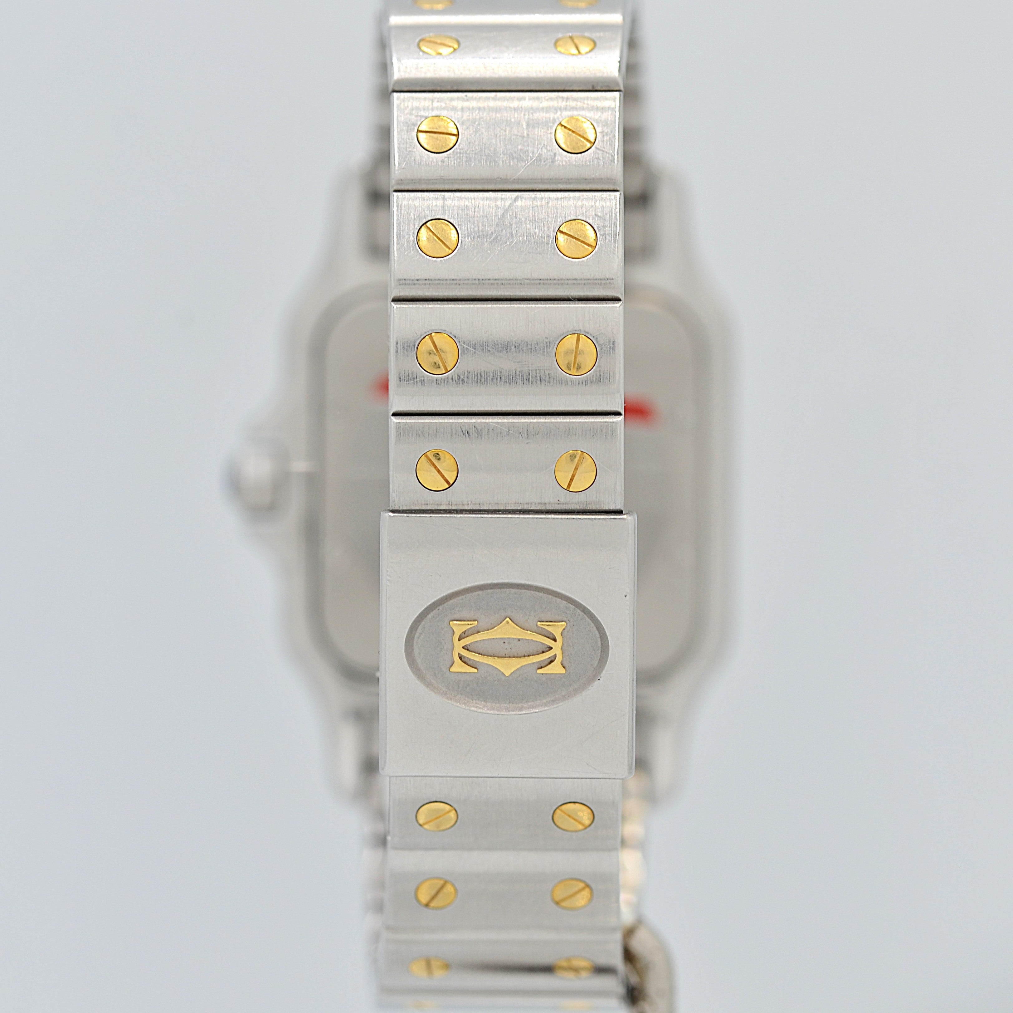 【Cartier】カルティエ サントスガルベ LMクォーツ 18KYG×SS カルティエコンプリートサービス済み