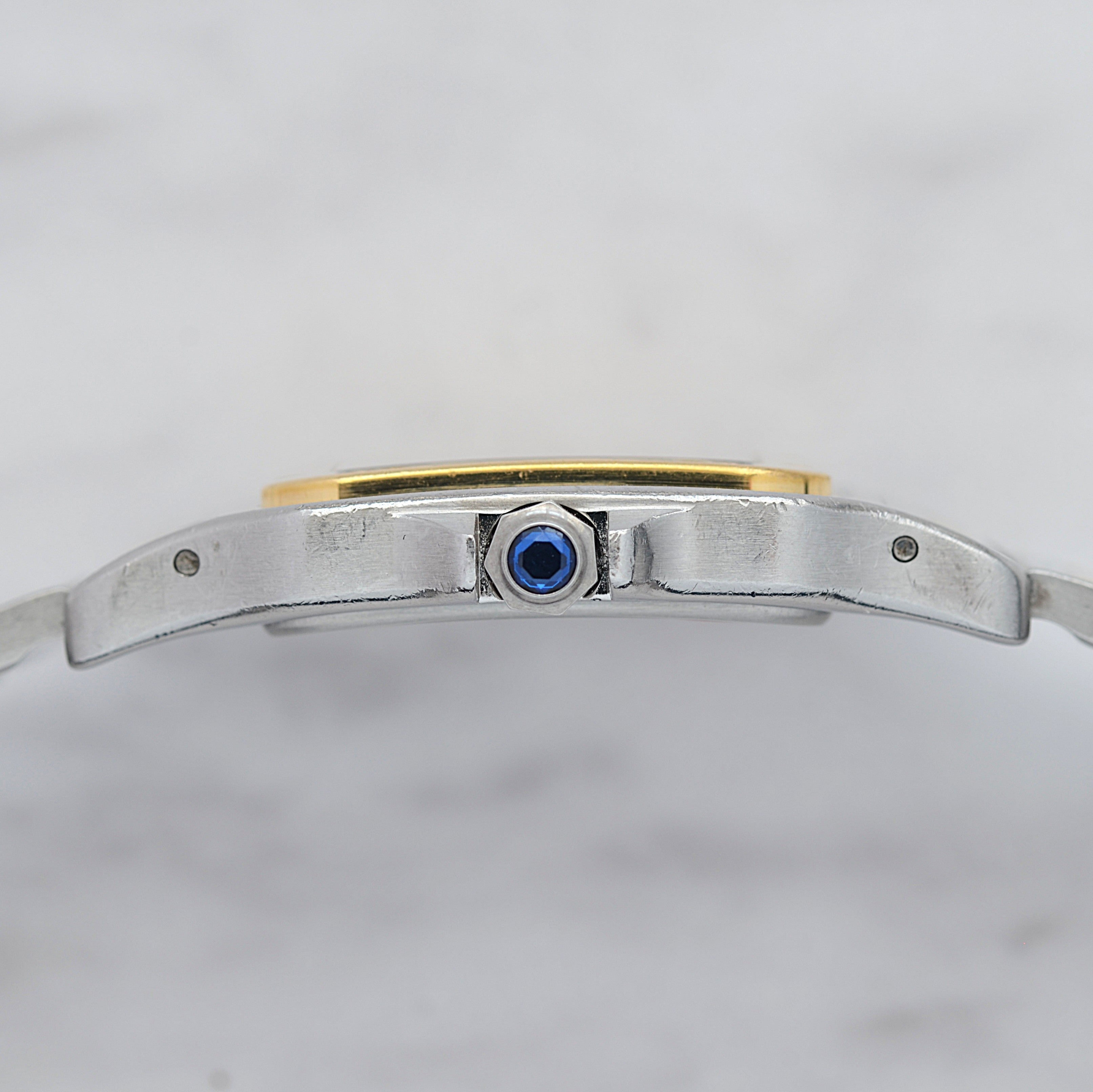 【Cartier】カルティエ サントスガルベ LMクォーツ 18KYG×SS カルティエコンプリートサービス済み