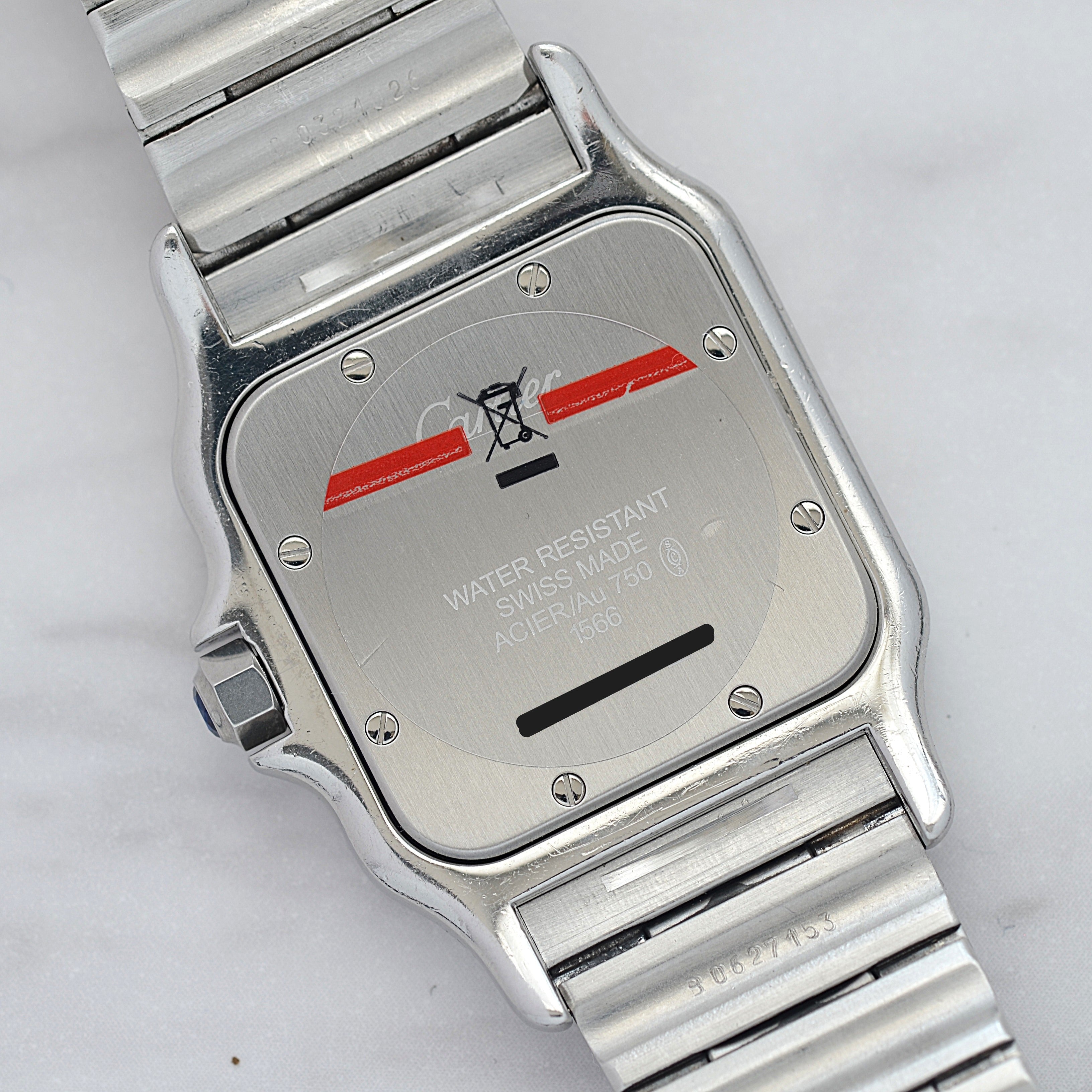 【Cartier】カルティエ サントスガルベ LMクォーツ 18KYG×SS カルティエコンプリートサービス済み