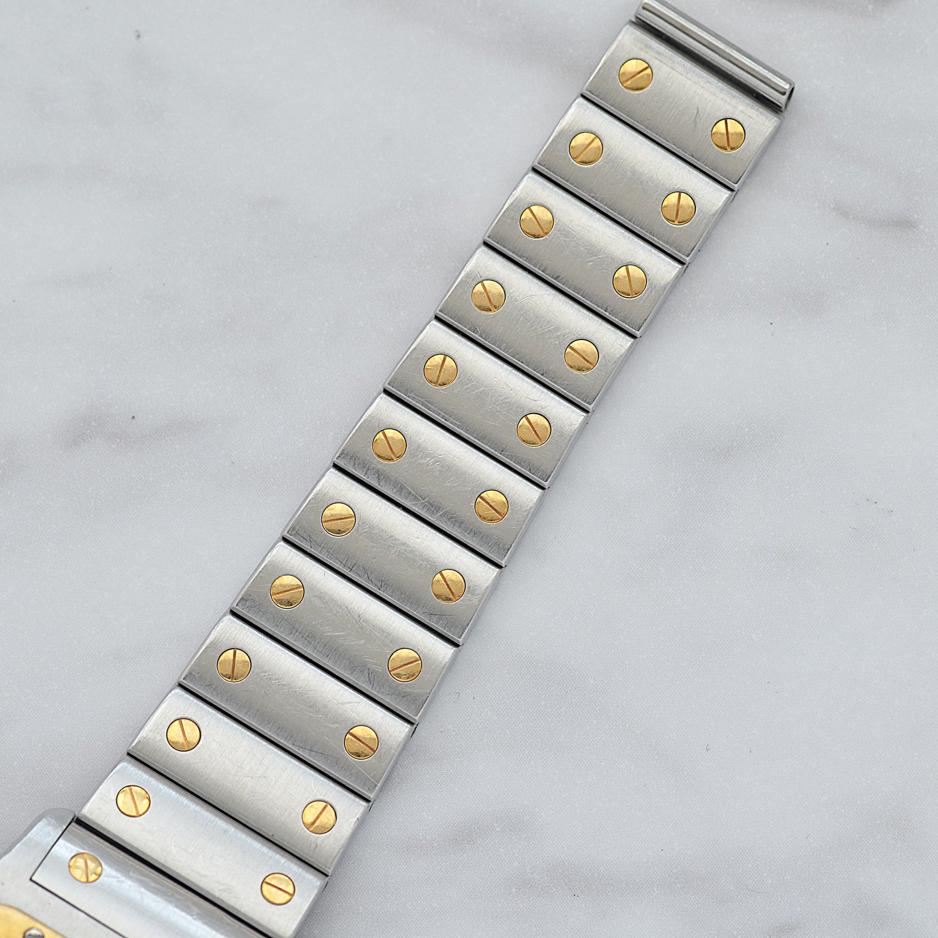 【Cartier】カルティエ サントスガルベ LMクォーツ 18KYG×SS カルティエコンプリートサービス済み