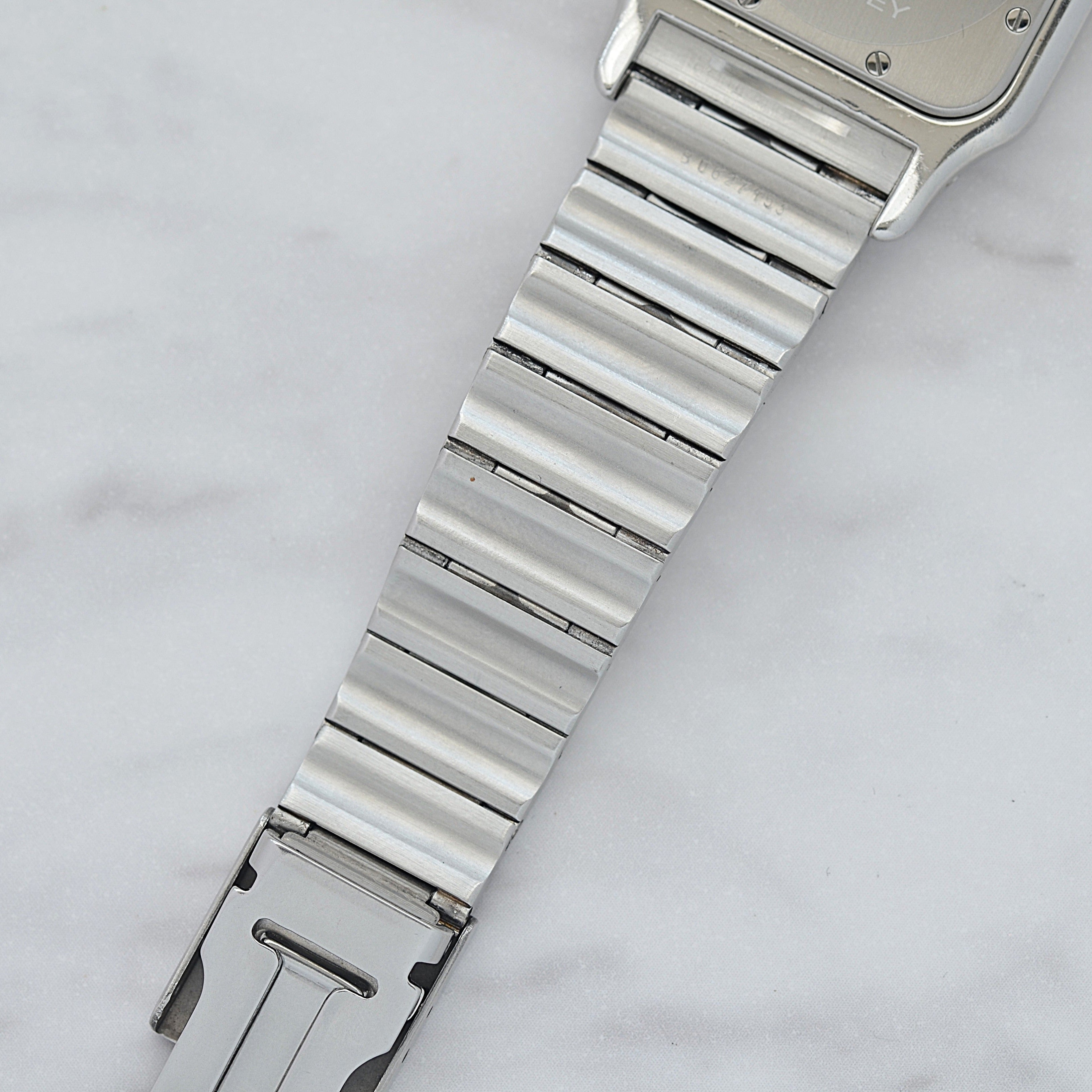 【Cartier】カルティエ サントスガルベ LMクォーツ 18KYG×SS カルティエコンプリートサービス済み