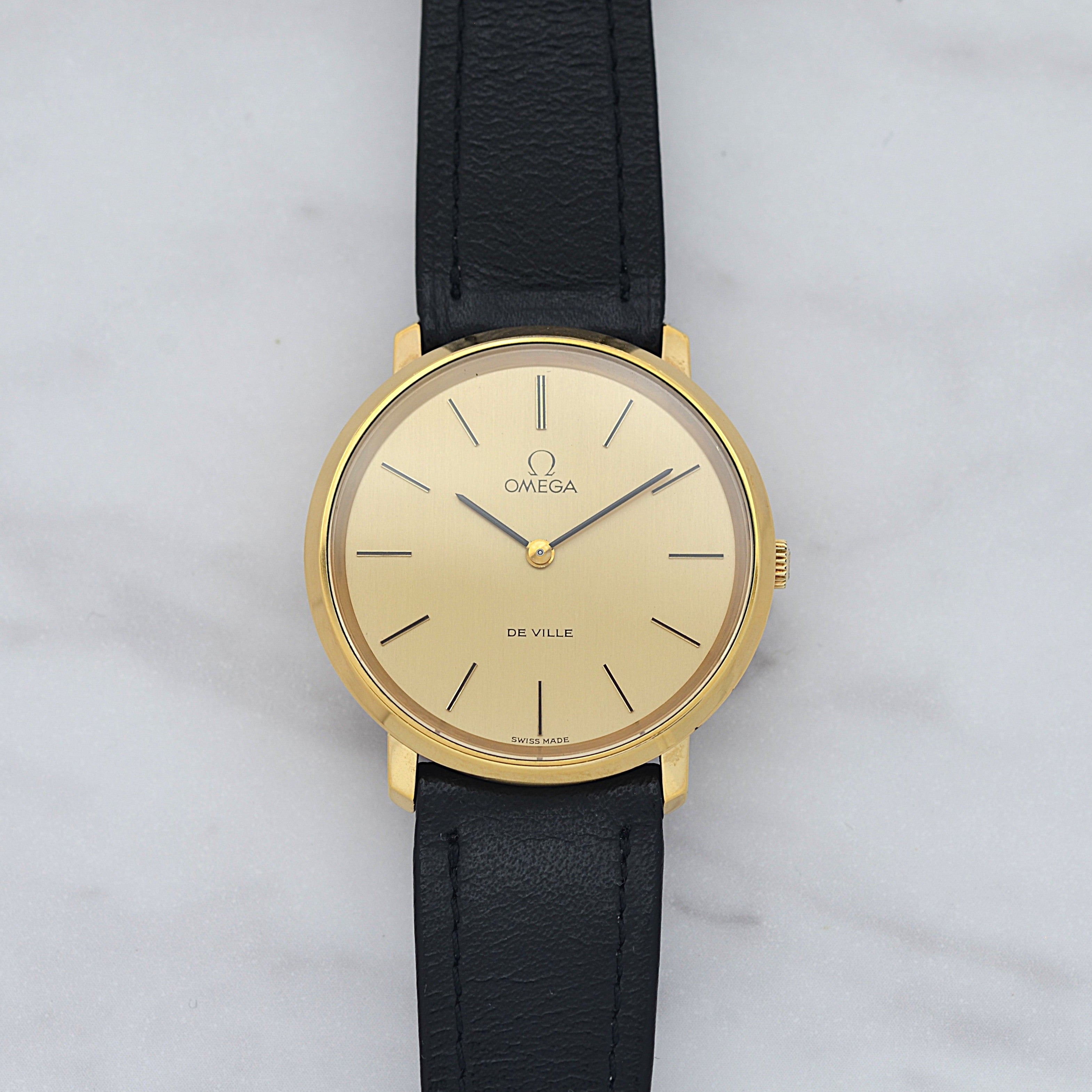 [歐米茄] 歐米茄碟飛GP圓形金錶