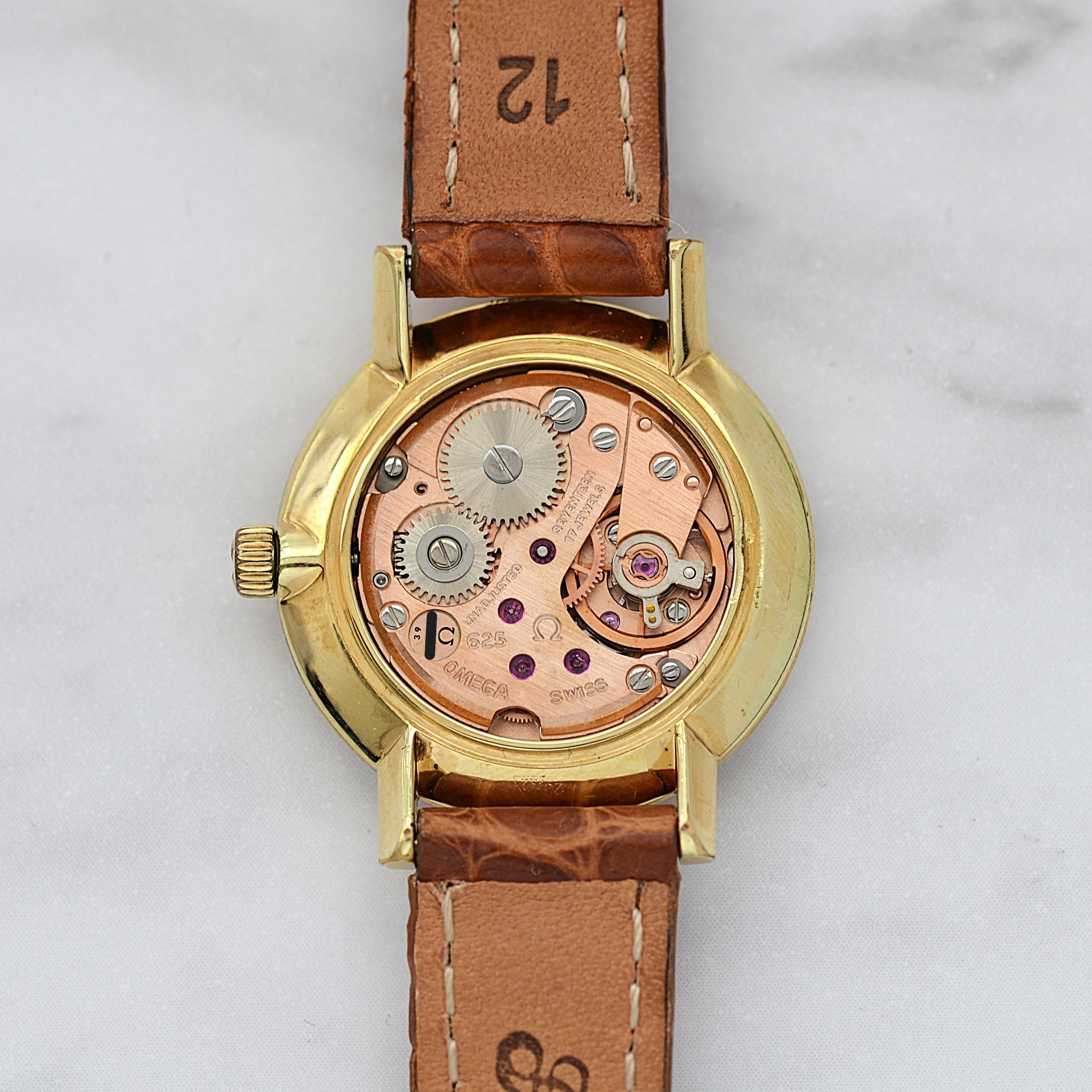 【OMEGA】オメガ ジュネーヴ GP ラウンド Silver Roman 純正尾錠付き