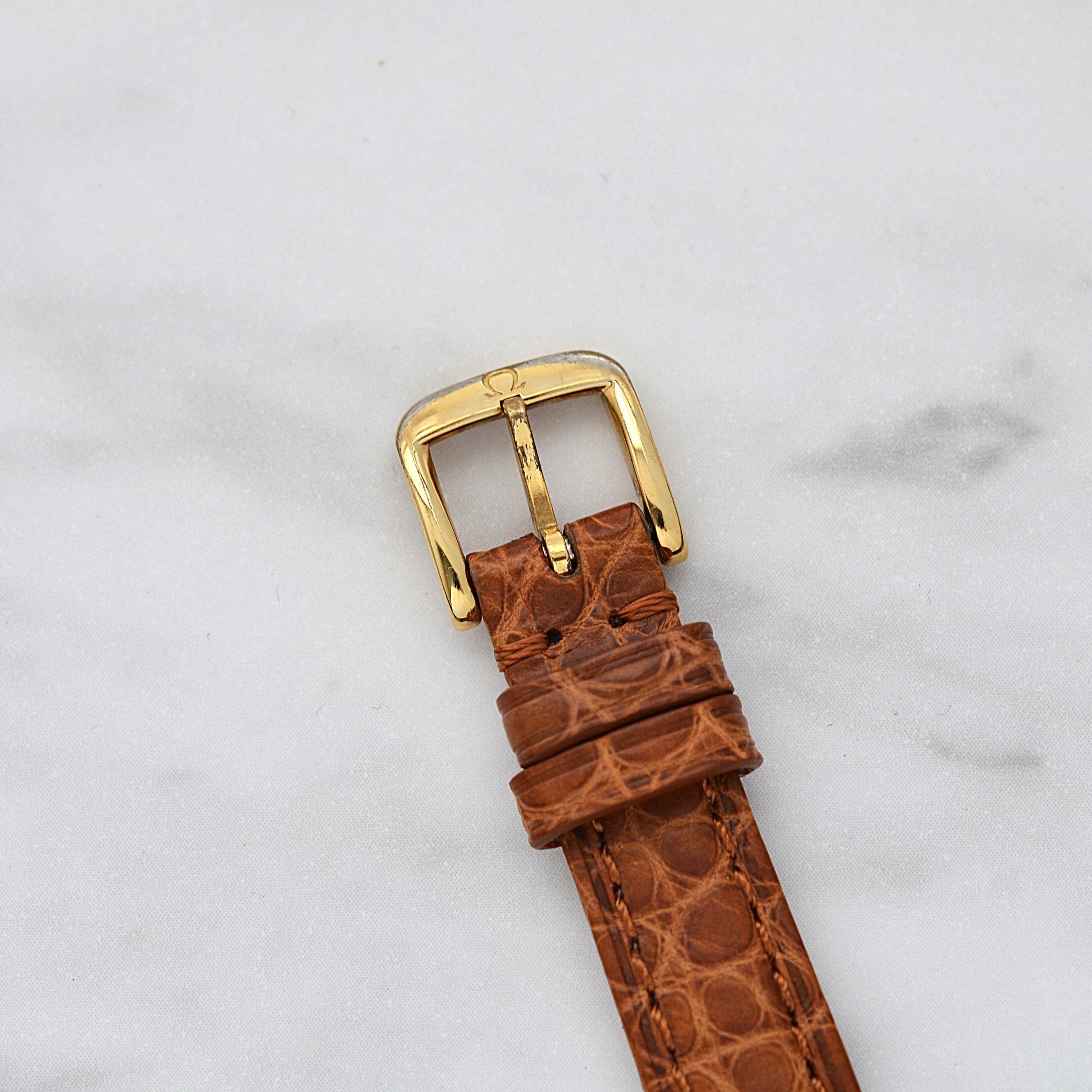 【OMEGA】オメガ ジュネーヴ GP ラウンド Silver Roman 純正尾錠付き