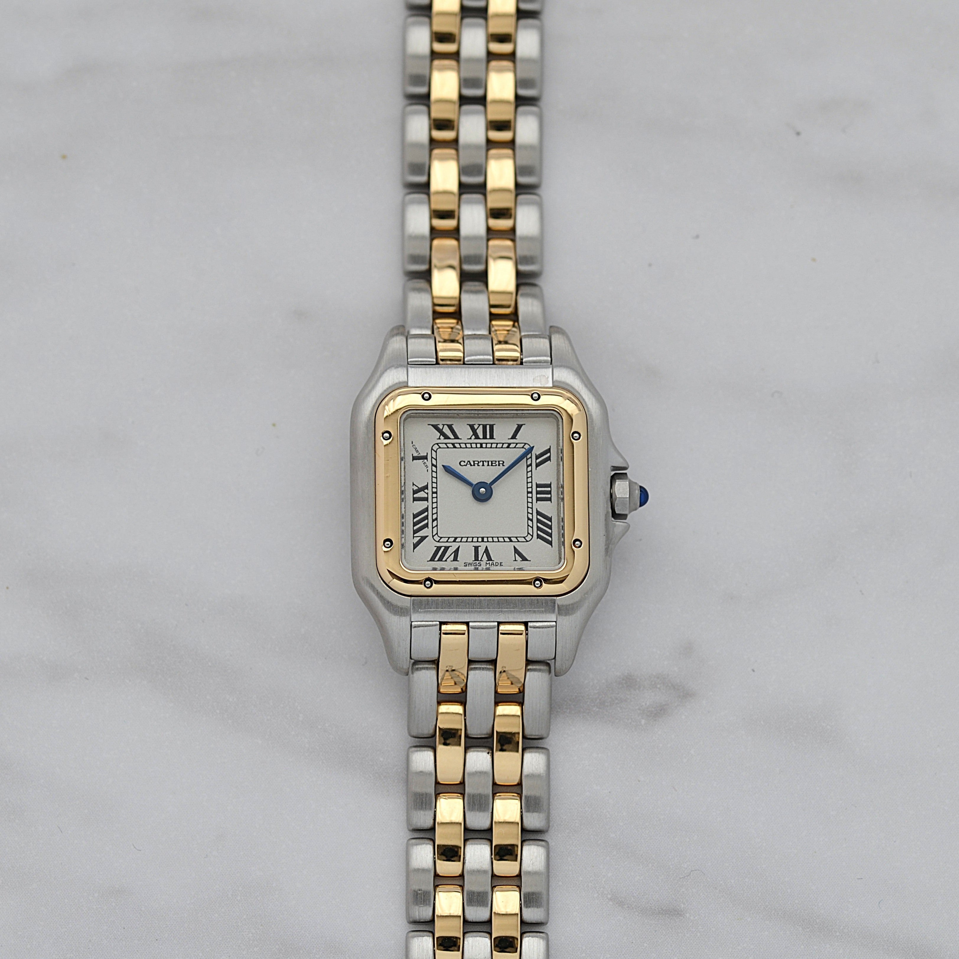 [Cartier] Cartier Panthère SM 2-Row 18K Yellow Gold x Stainless Steel. Complete Cartier Service.