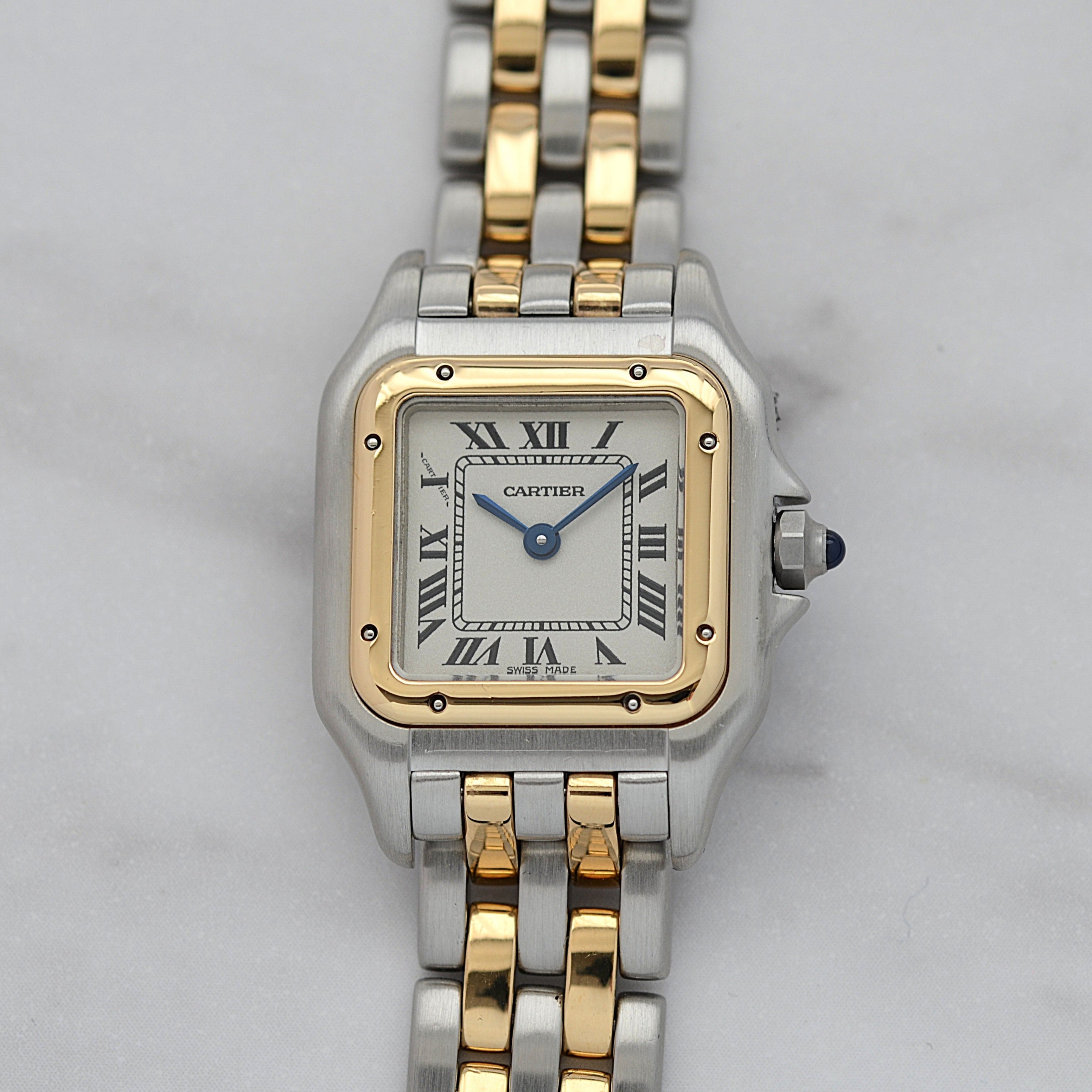 [Cartier] Cartier Panthère SM 2-Row 18K Yellow Gold x Stainless Steel. Complete Cartier Service.