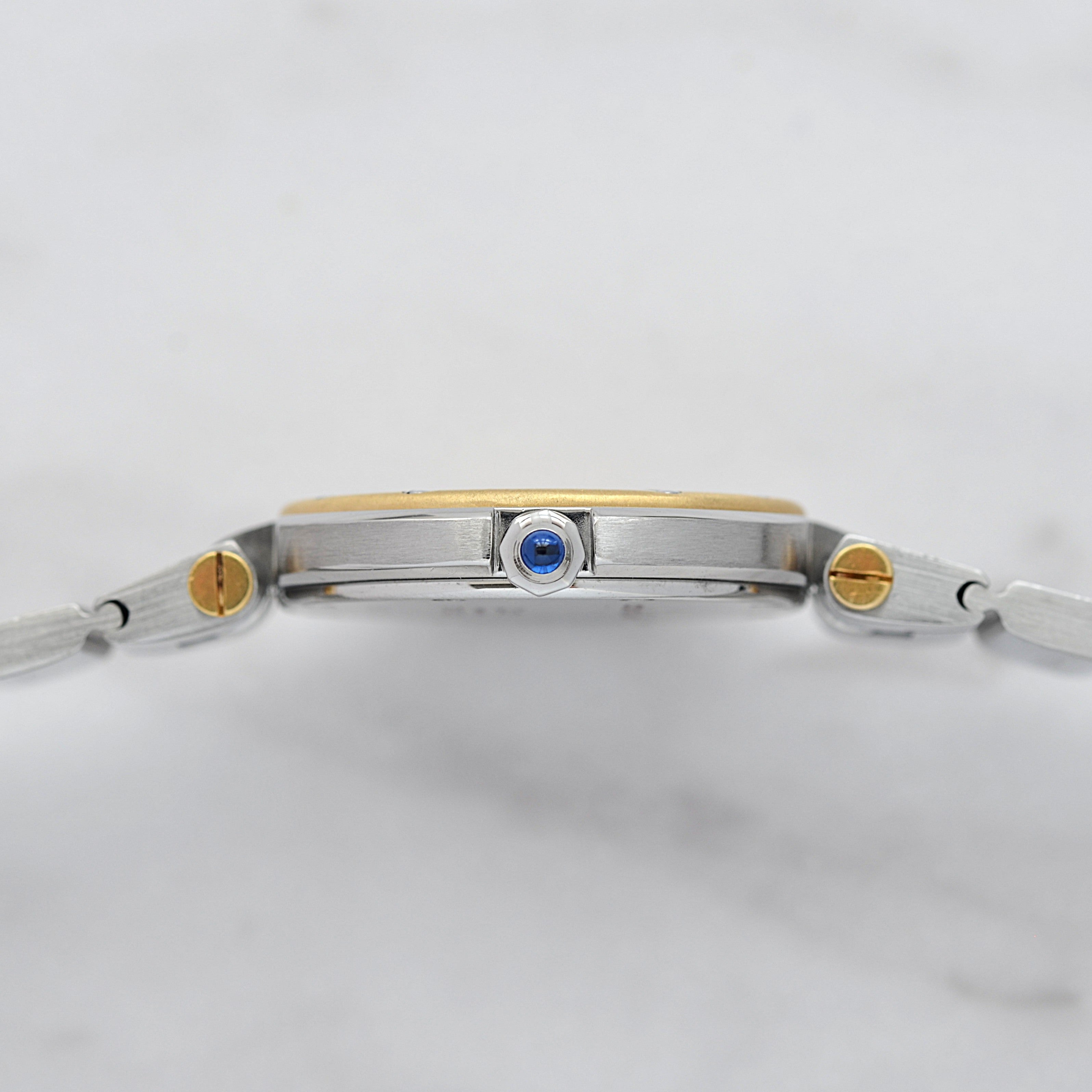 【Cartier】カルティエ サントスヴァンドーム SM 18KYG×SS カルティエコンプリートサービス済み