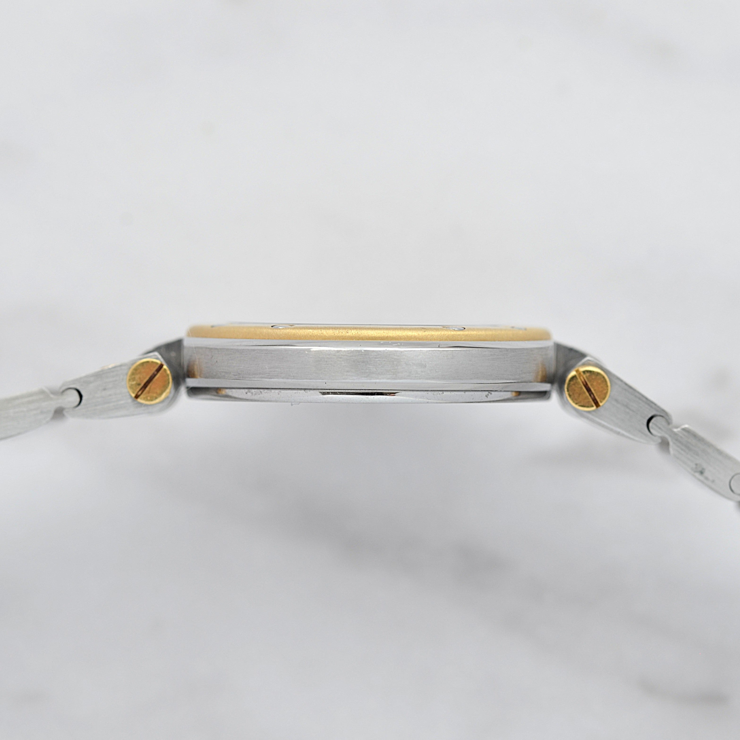 【Cartier】カルティエ サントスヴァンドーム SM 18KYG×SS カルティエコンプリートサービス済み