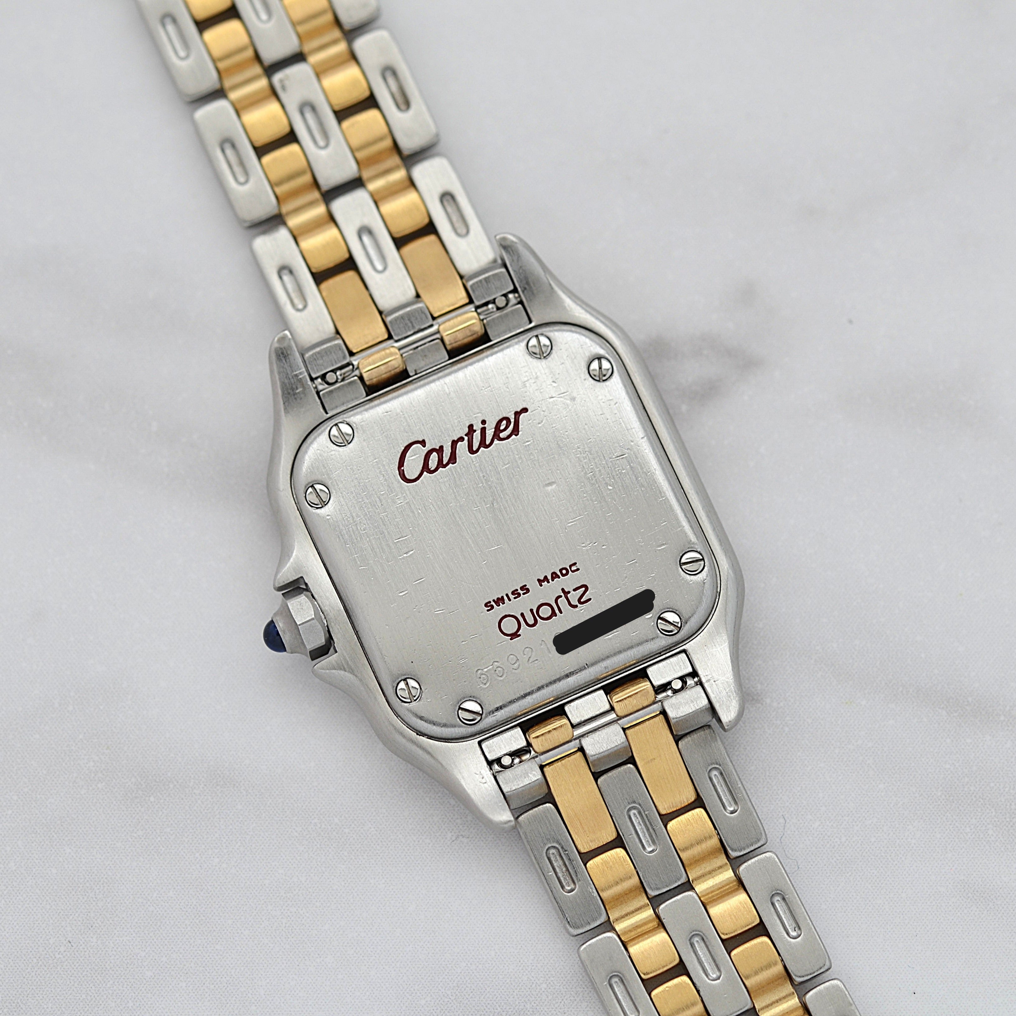 [Cartier] Cartier Panthère SM 2-Row 18K Yellow Gold x Stainless Steel. Complete Cartier Service.