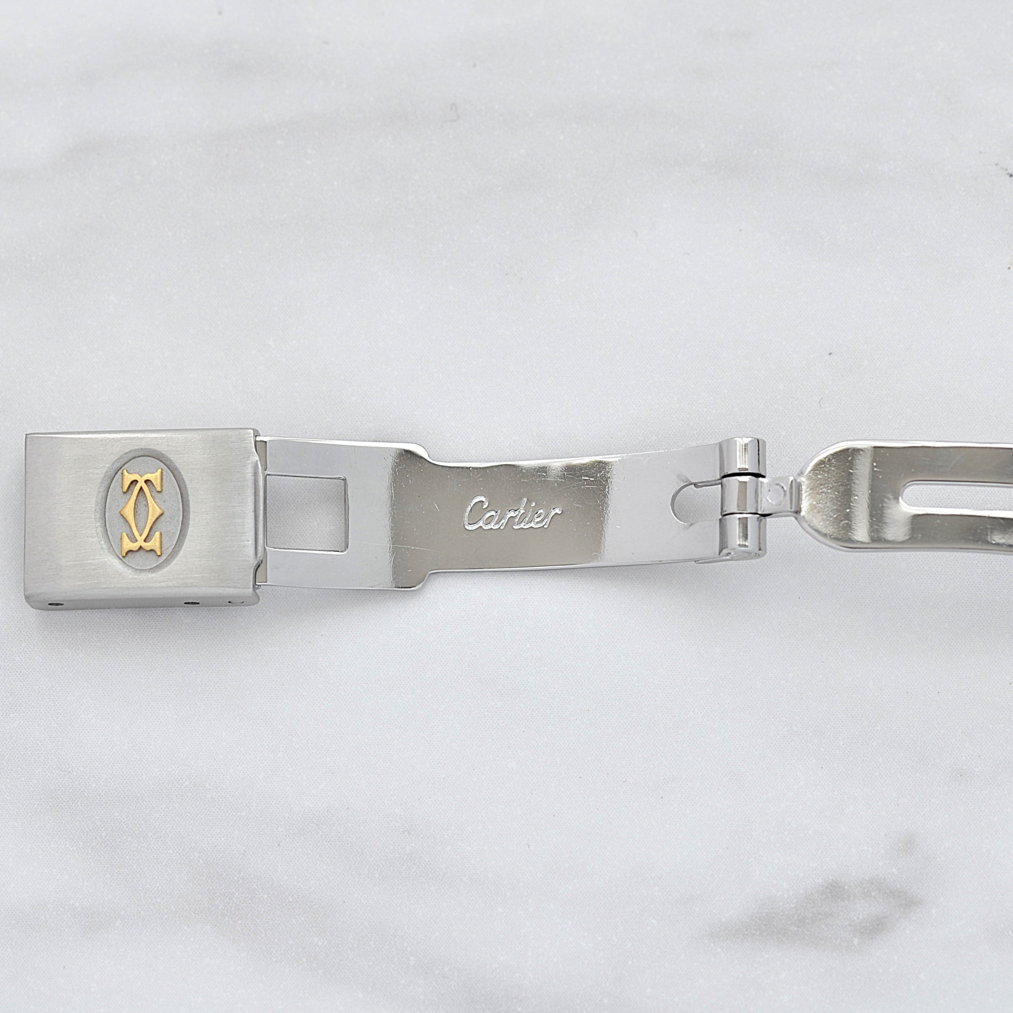 【Cartier】カルティエ サントスヴァンドーム SM 18KYG×SS カルティエコンプリートサービス済み