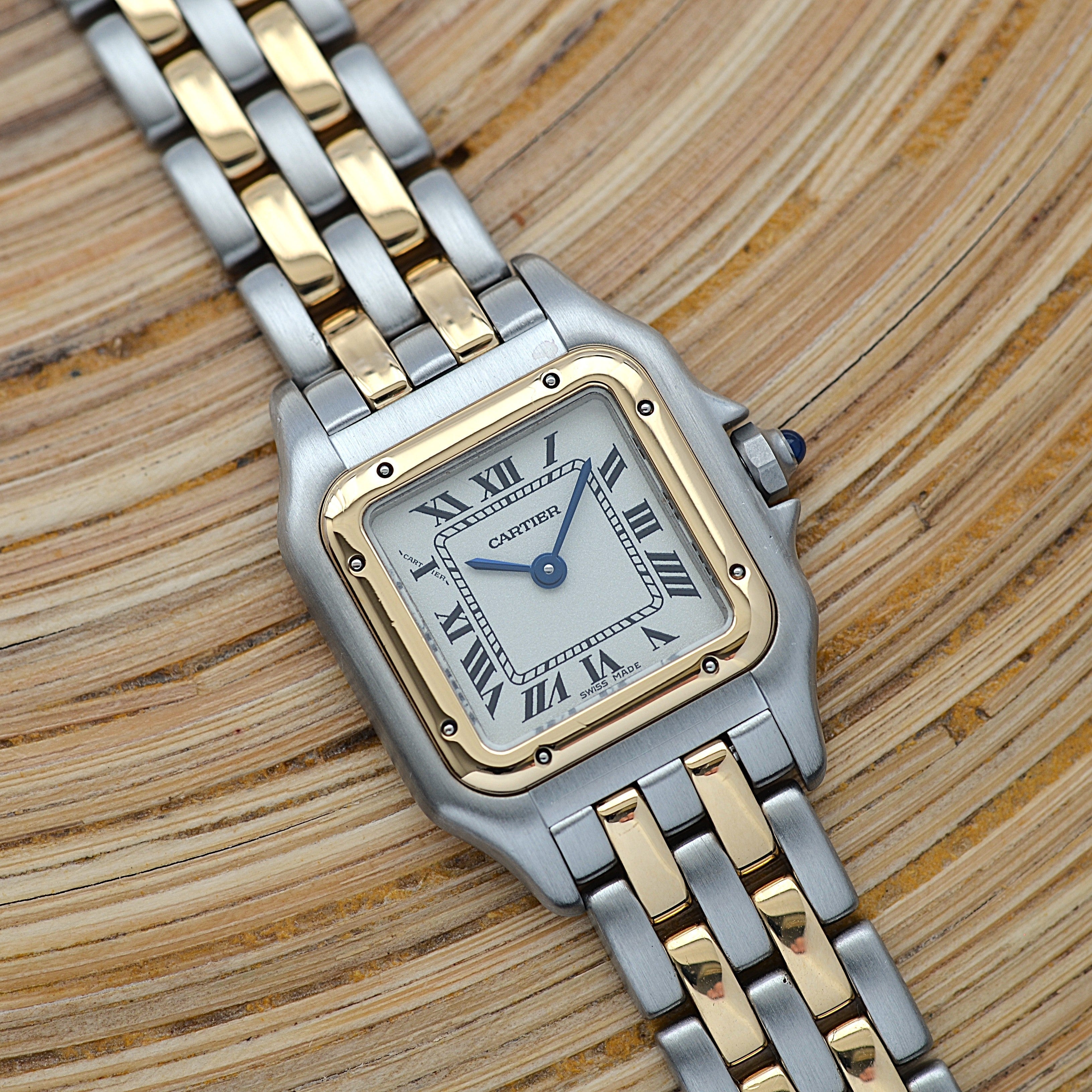 [Cartier] Cartier Panthère SM 2-Row 18K Yellow Gold x Stainless Steel. Complete Cartier Service.
