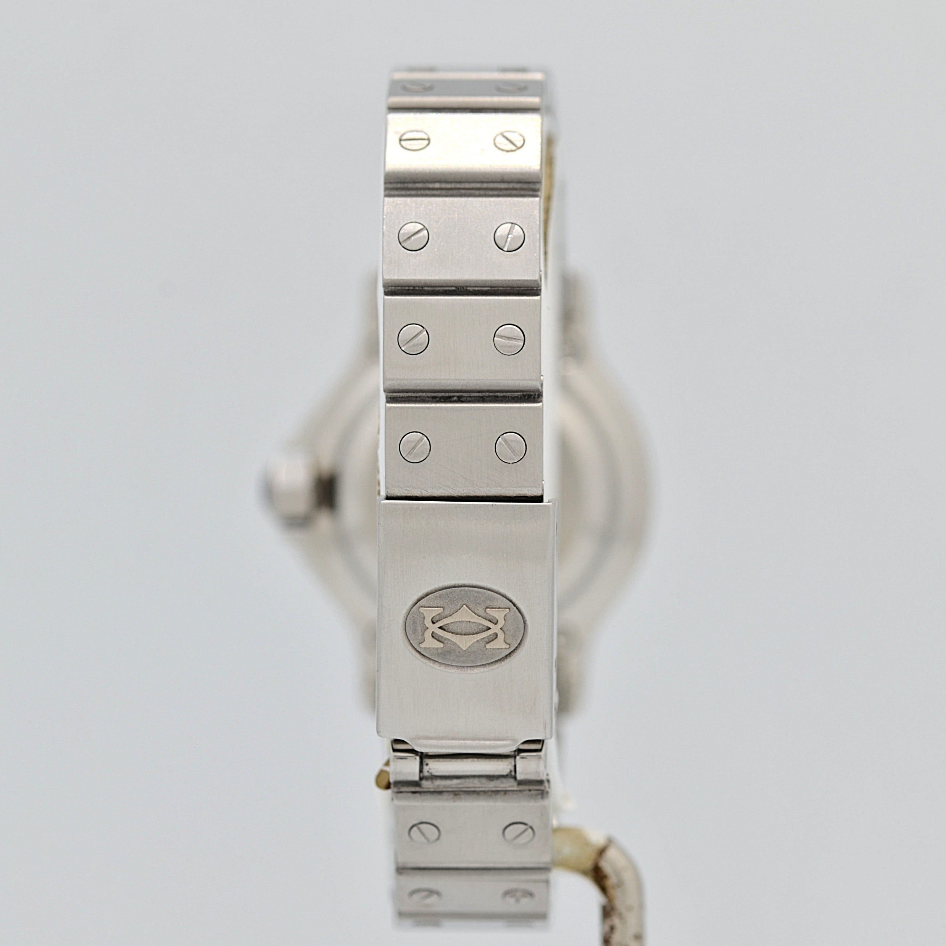 【Cartier】カルティエ サントスオクタゴンSM ステンレス カルティエコンプリートサービス済み