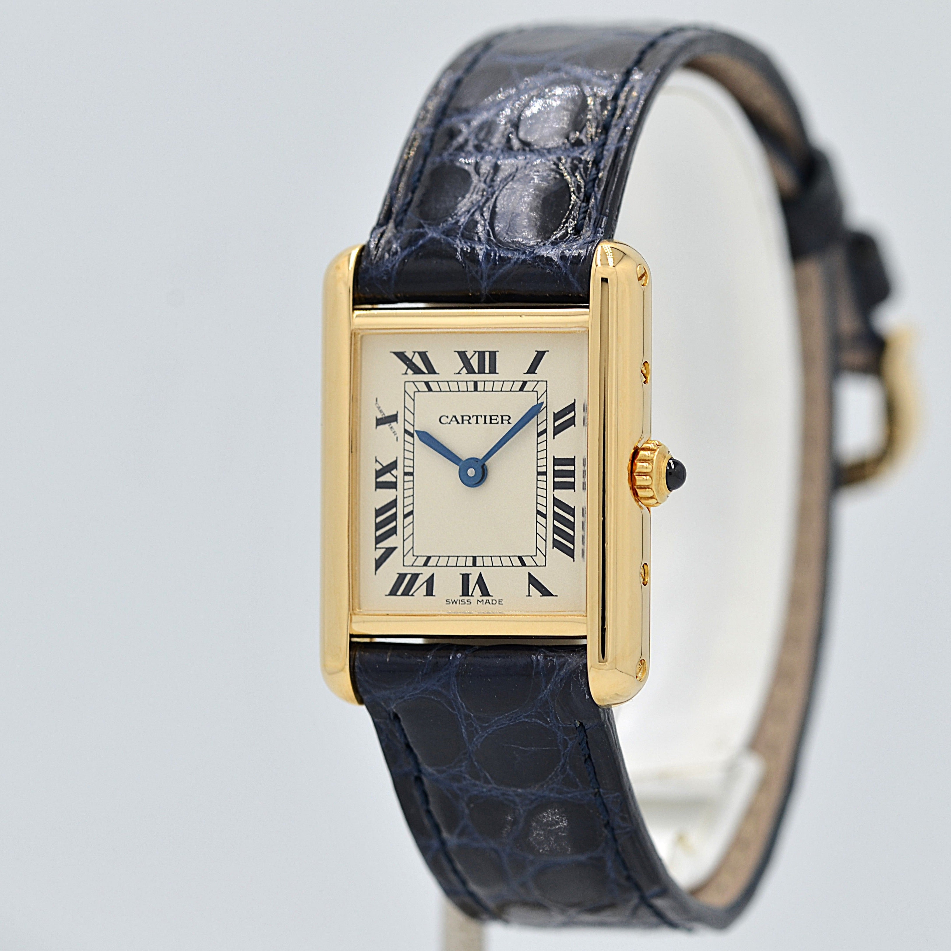 【Cartier】カルティエ タンクルイカルティエSM 18KYG カルティエコンプリートサービス済み