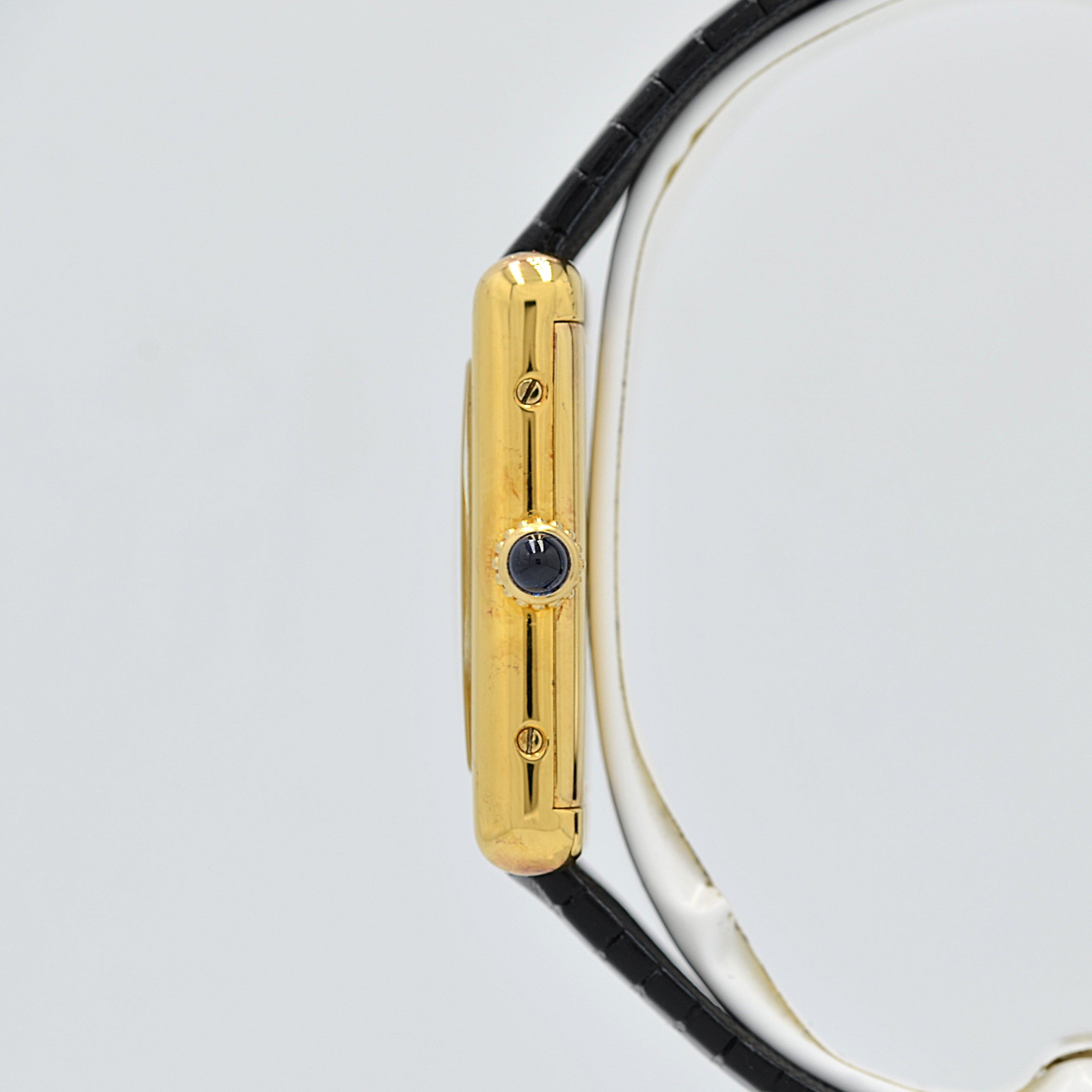 【Cartier】カルティエ マストタンクLM アイボリーローマ 手巻き 付属品完備