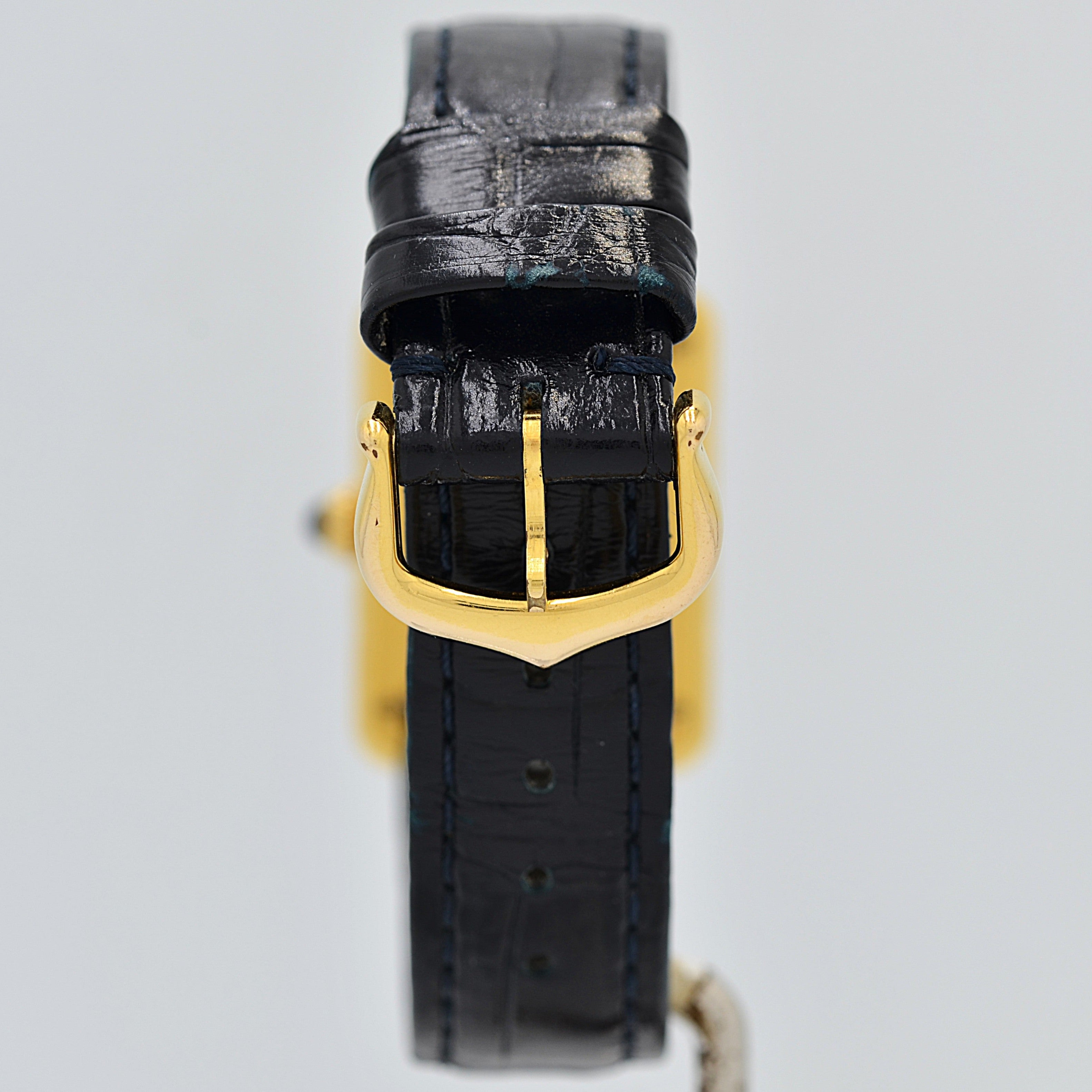 【Cartier】カルティエ マストタンクSM アイボリーローマQZ SWISS MADE 表記 純正尾錠付き