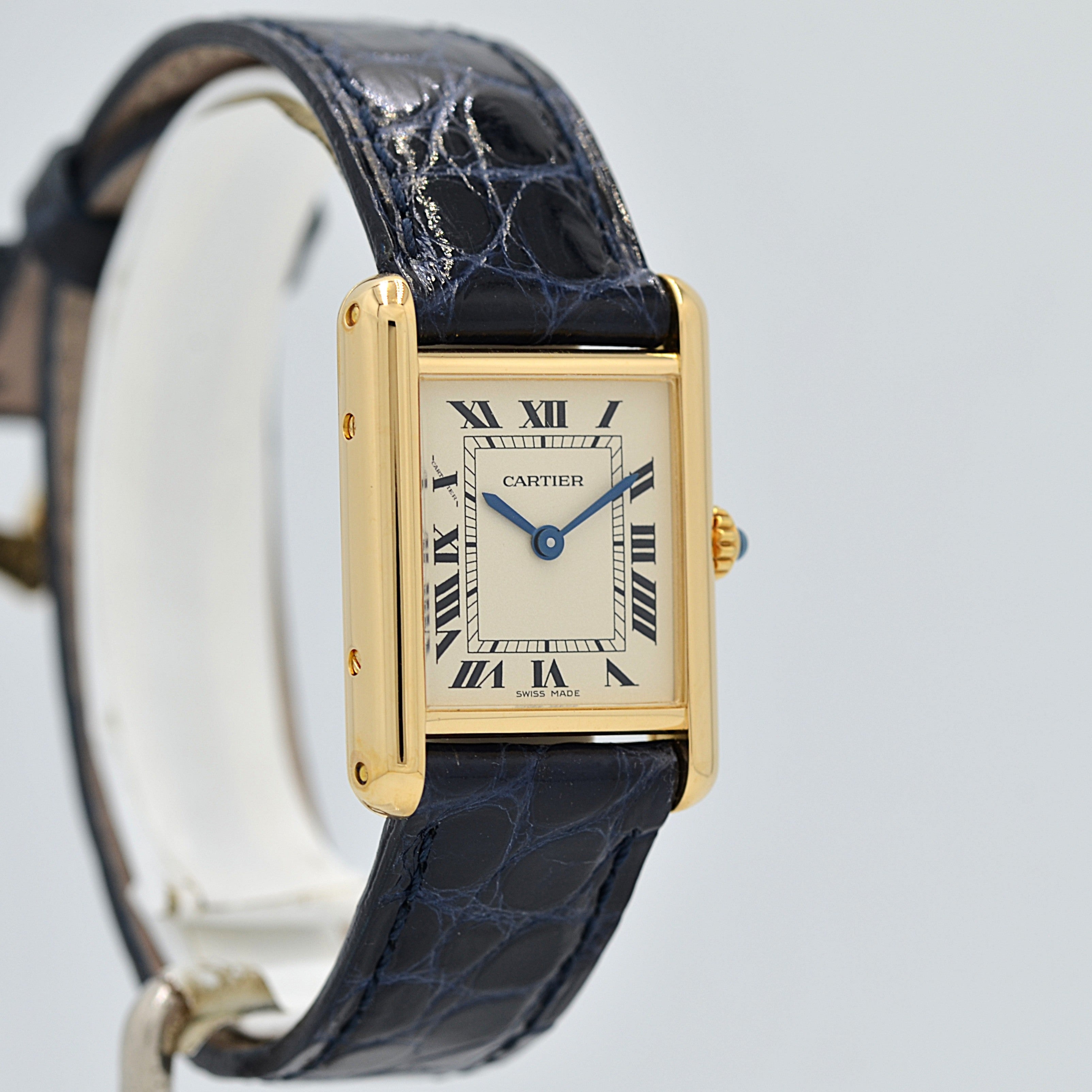 【Cartier】カルティエ タンクルイカルティエSM 18KYG カルティエコンプリートサービス済み