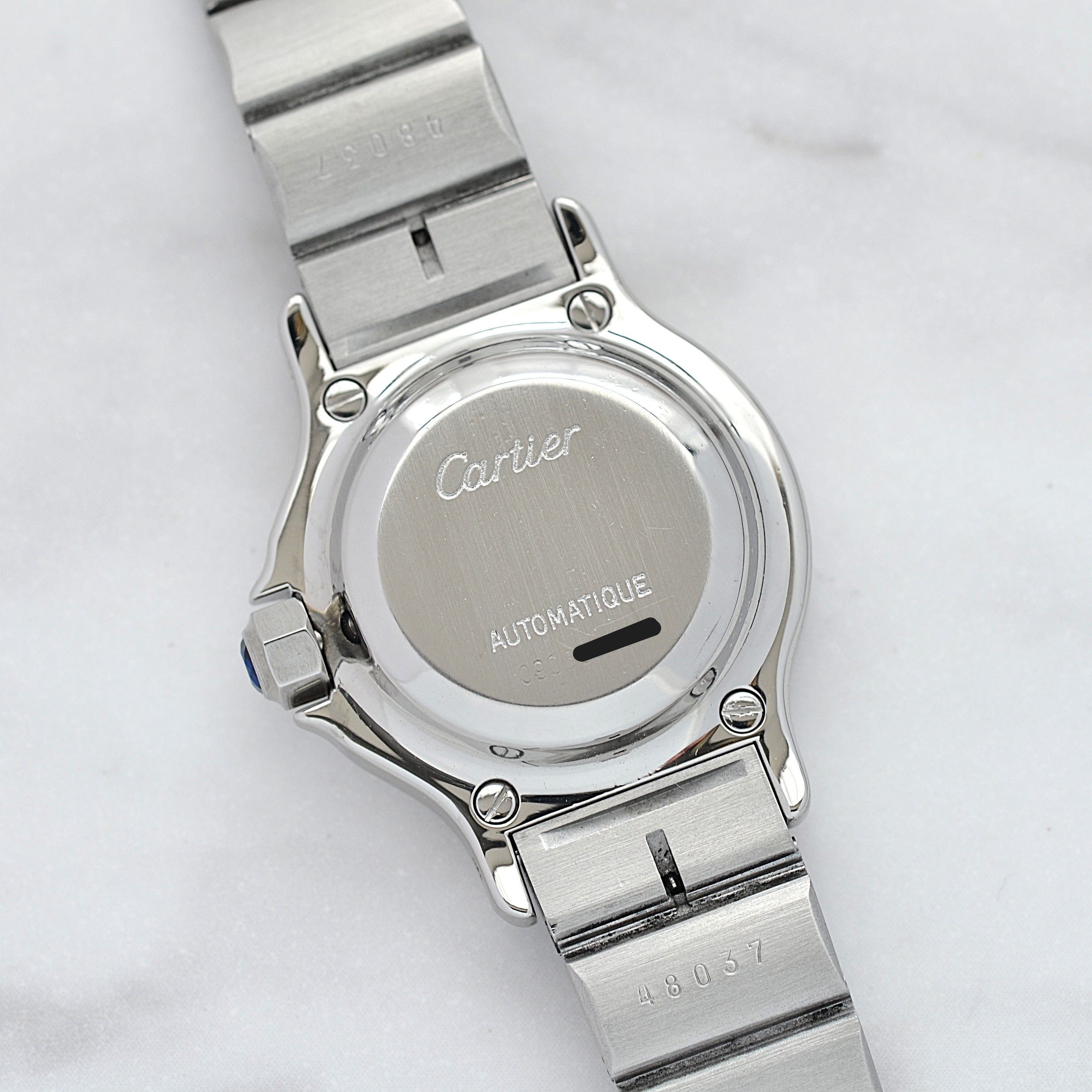 【Cartier】カルティエ サントスオクタゴンSM ステンレス カルティエコンプリートサービス済み