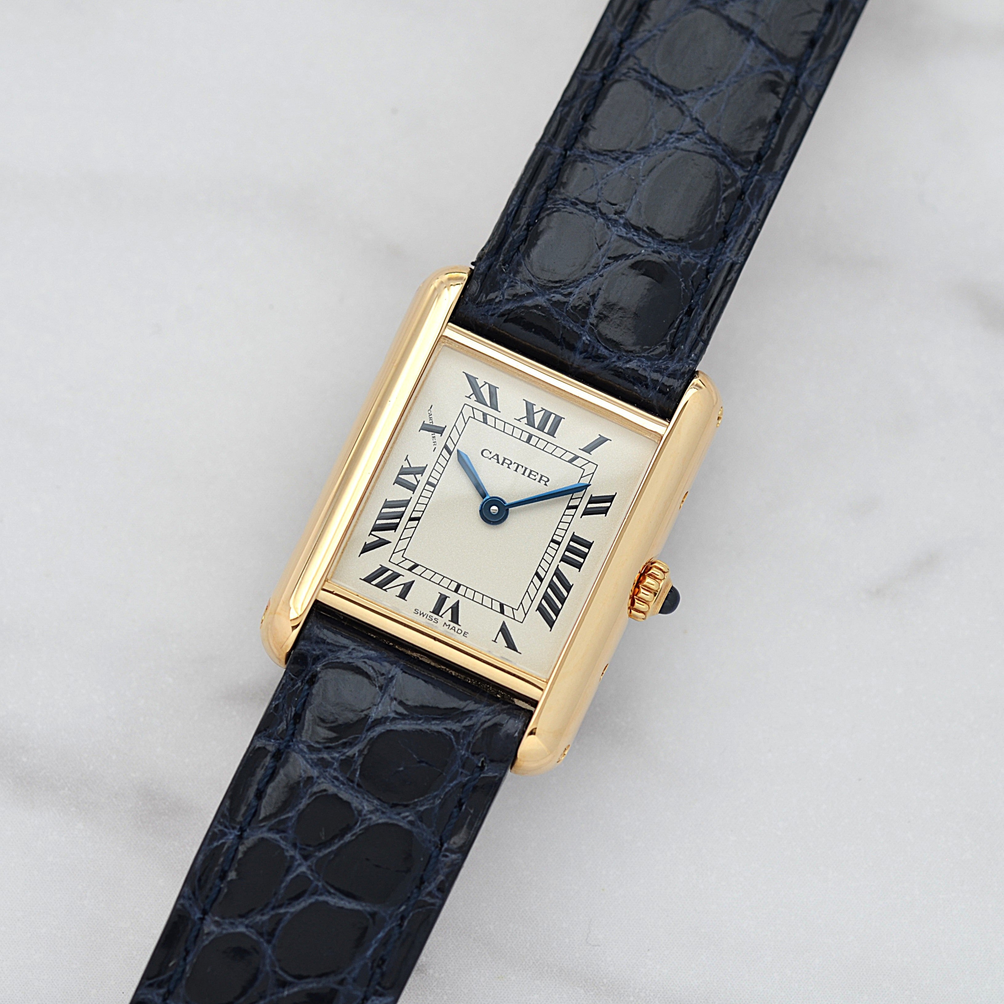 Cartier】カルティエ タンクルイカルティエSM 18KYG カルティエ