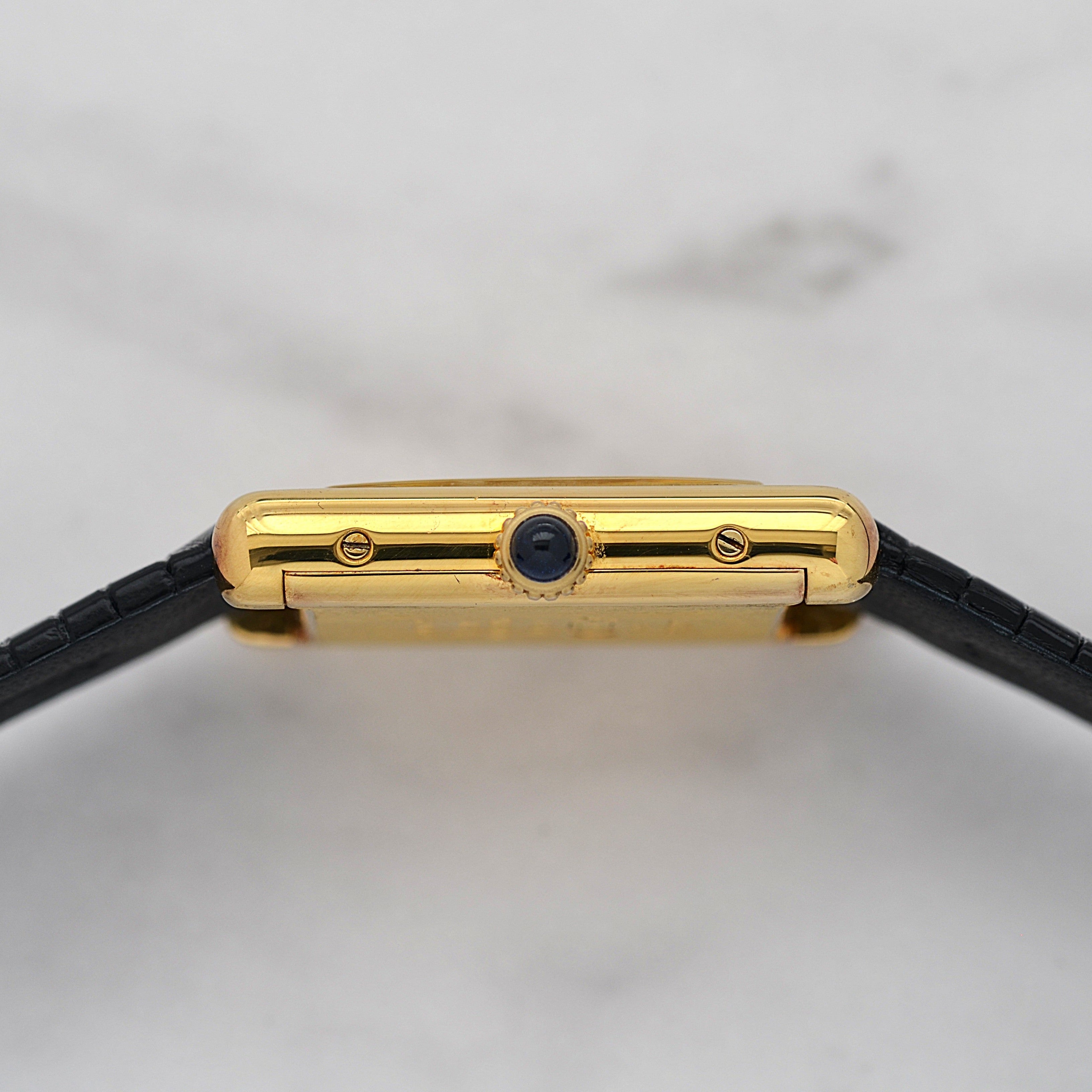 【Cartier】カルティエ マストタンクLM アイボリーローマ 手巻き 付属品完備