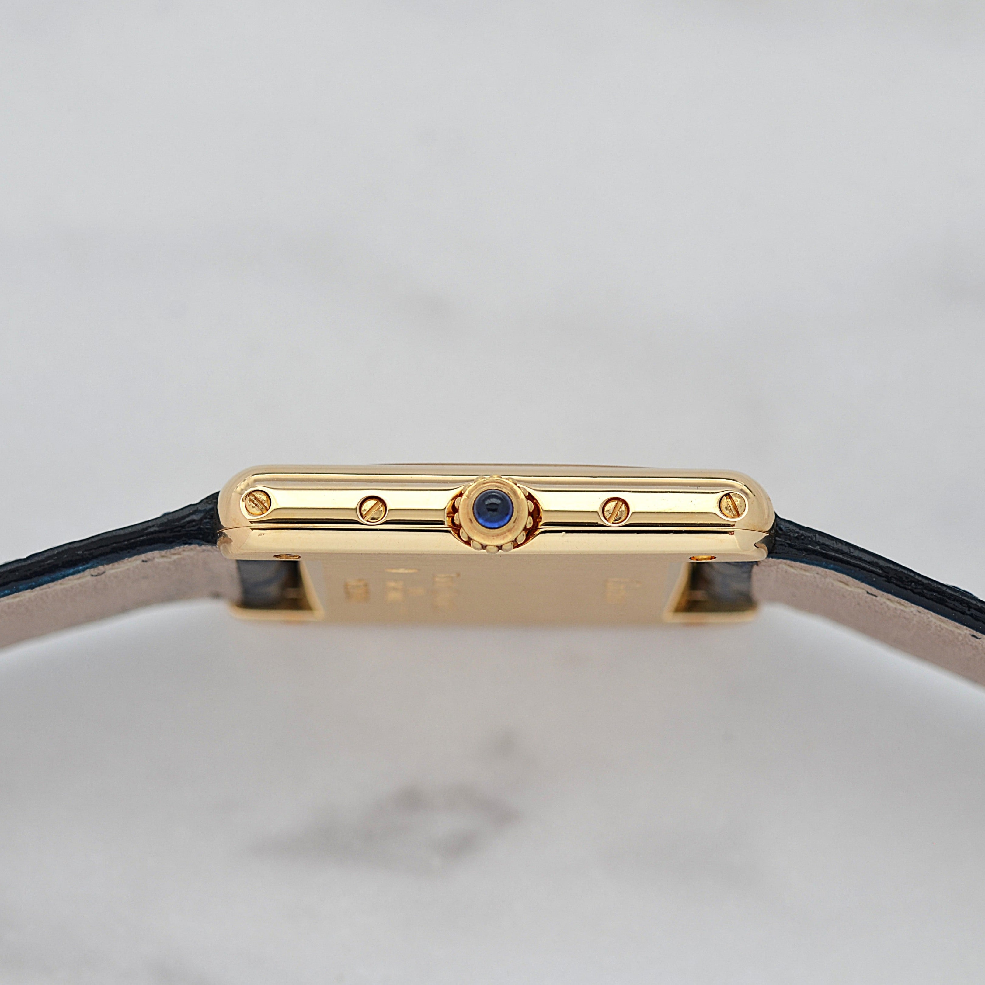 【Cartier】カルティエ タンクルイカルティエSM 18KYG カルティエコンプリートサービス済み